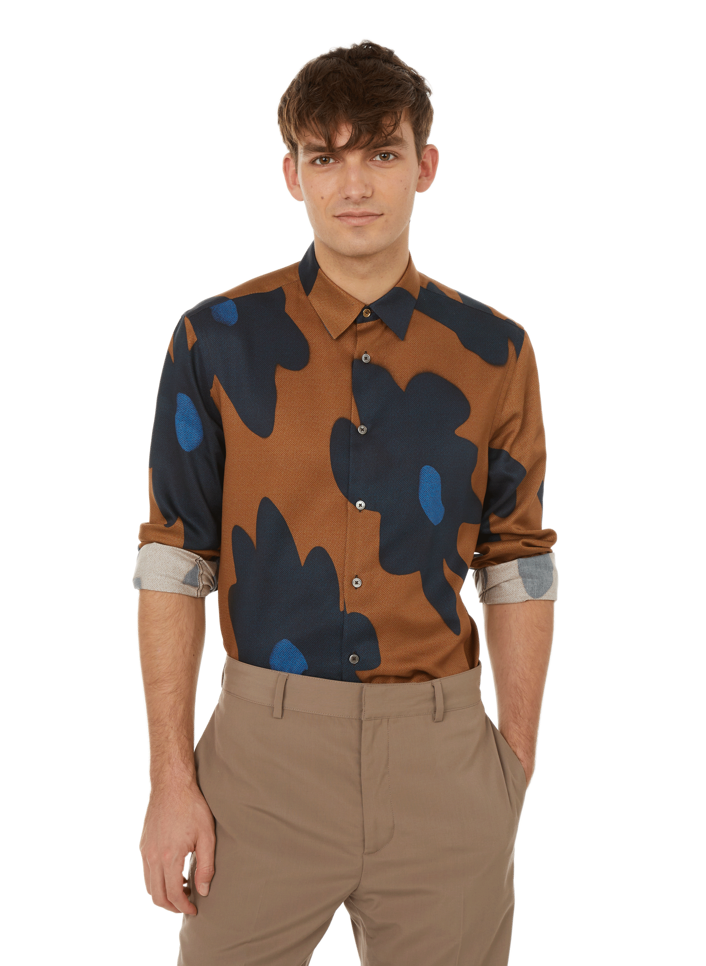 Chemise imprimée en lyocell