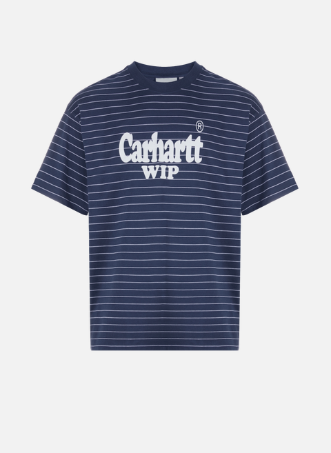 Striped cotton T-shirt BlueCARHARTT WIP 