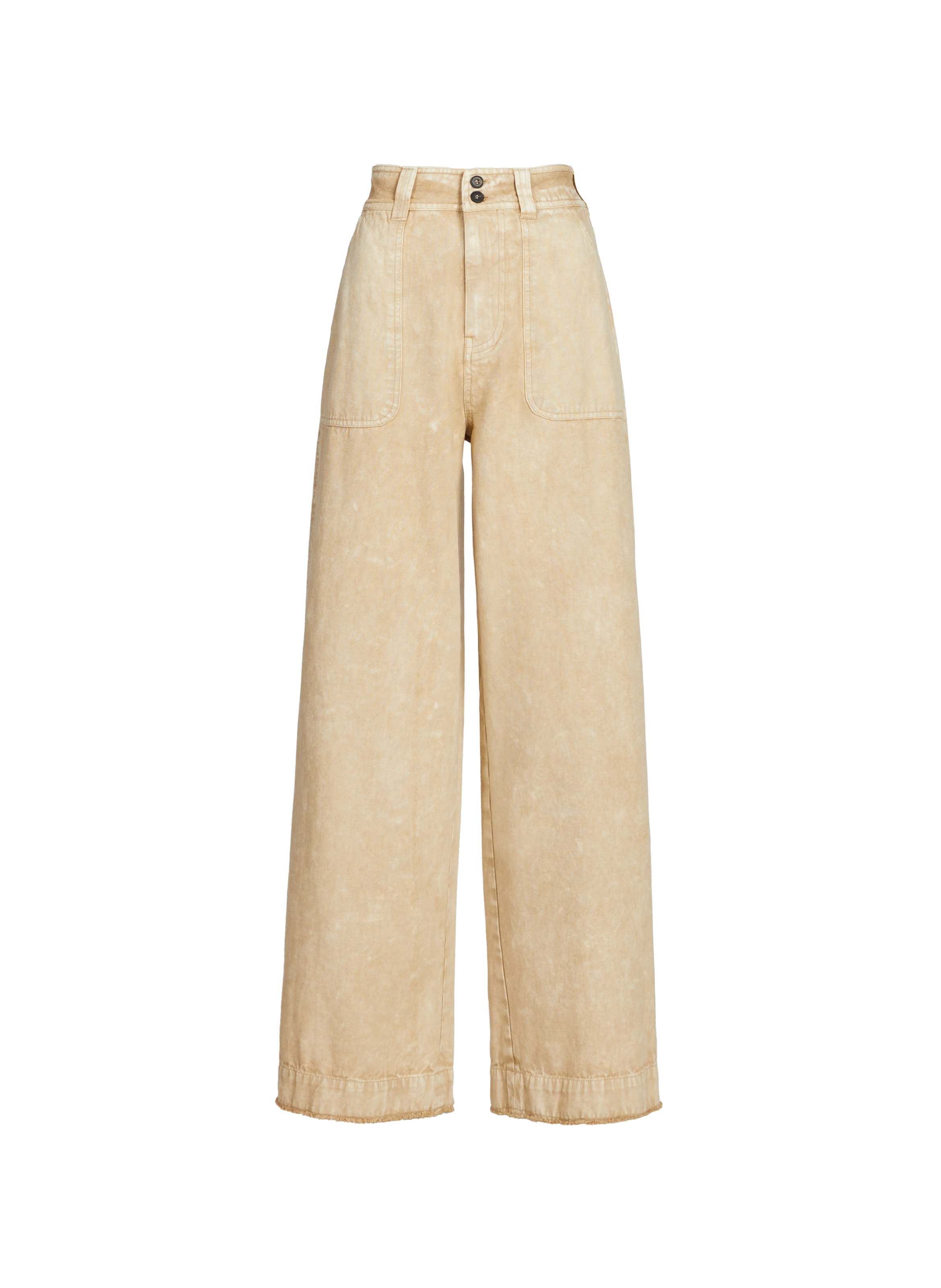 Wide leg organic cotton trousers LEON & HARPER Multicolour