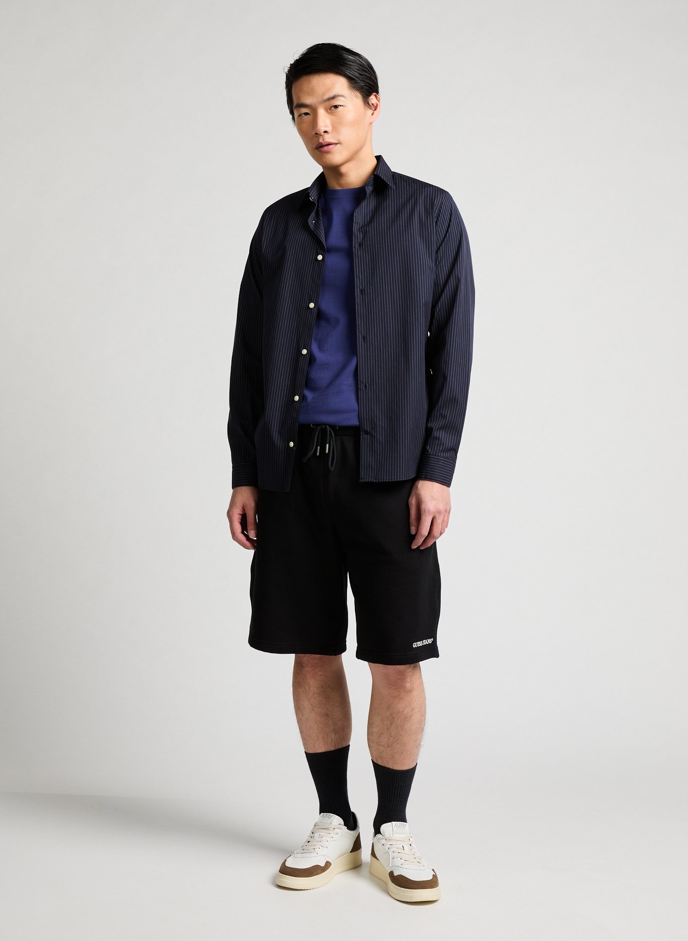 Chemise slim rayée en popeline Fayure AU PRINTEMPS PARIS Bleu