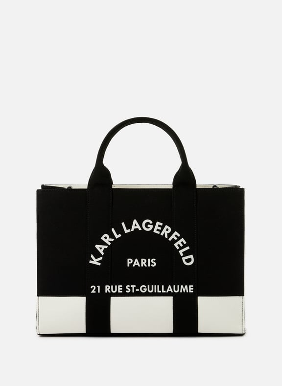 Sac cabas en coton Multicolore by KARL LAGERFELD KARL LAGERFELD Sac cabas en coton Multicolore