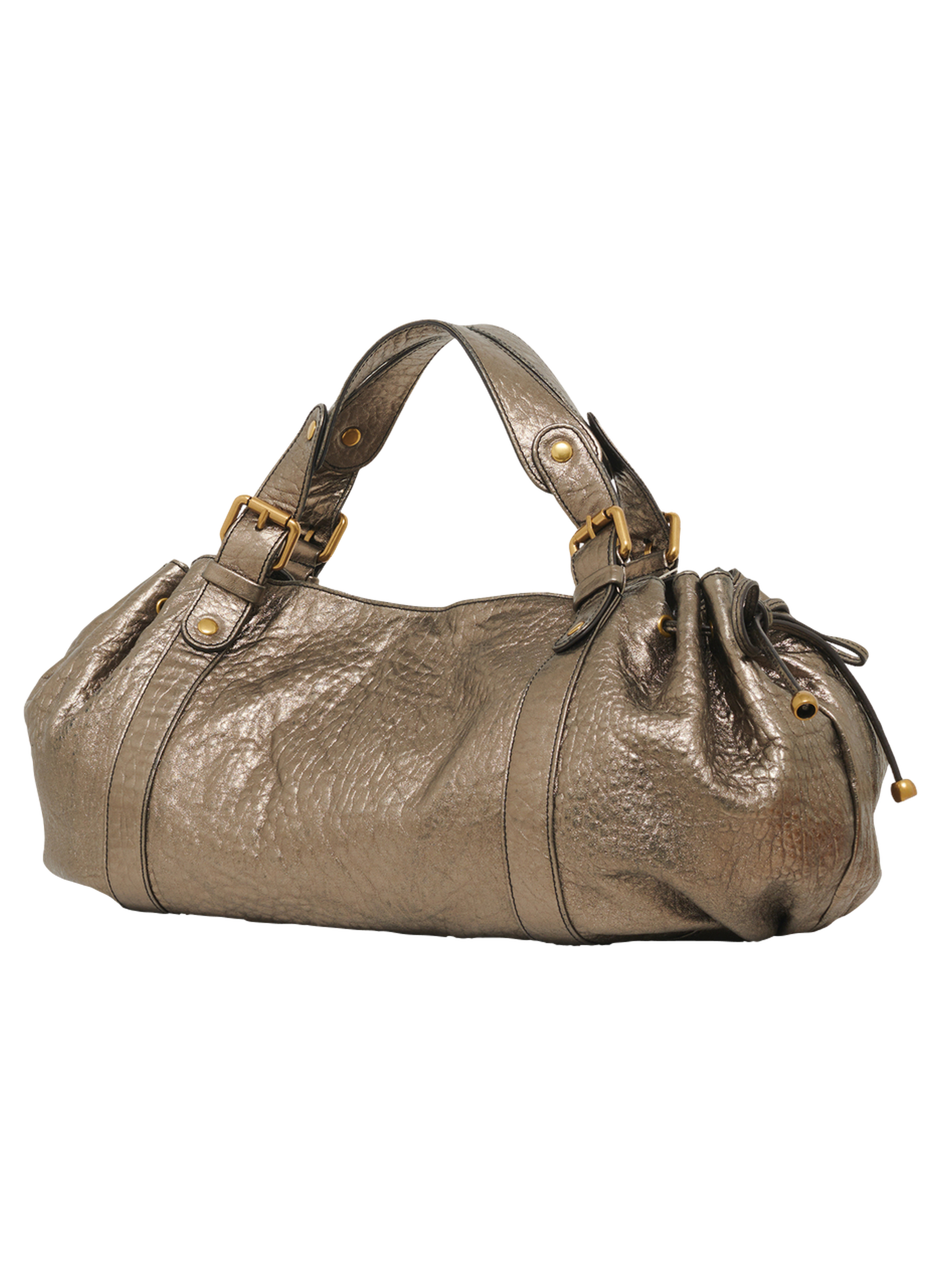 Sac à main en cuir bubble métallisé - 24h GERARD DAREL Marron