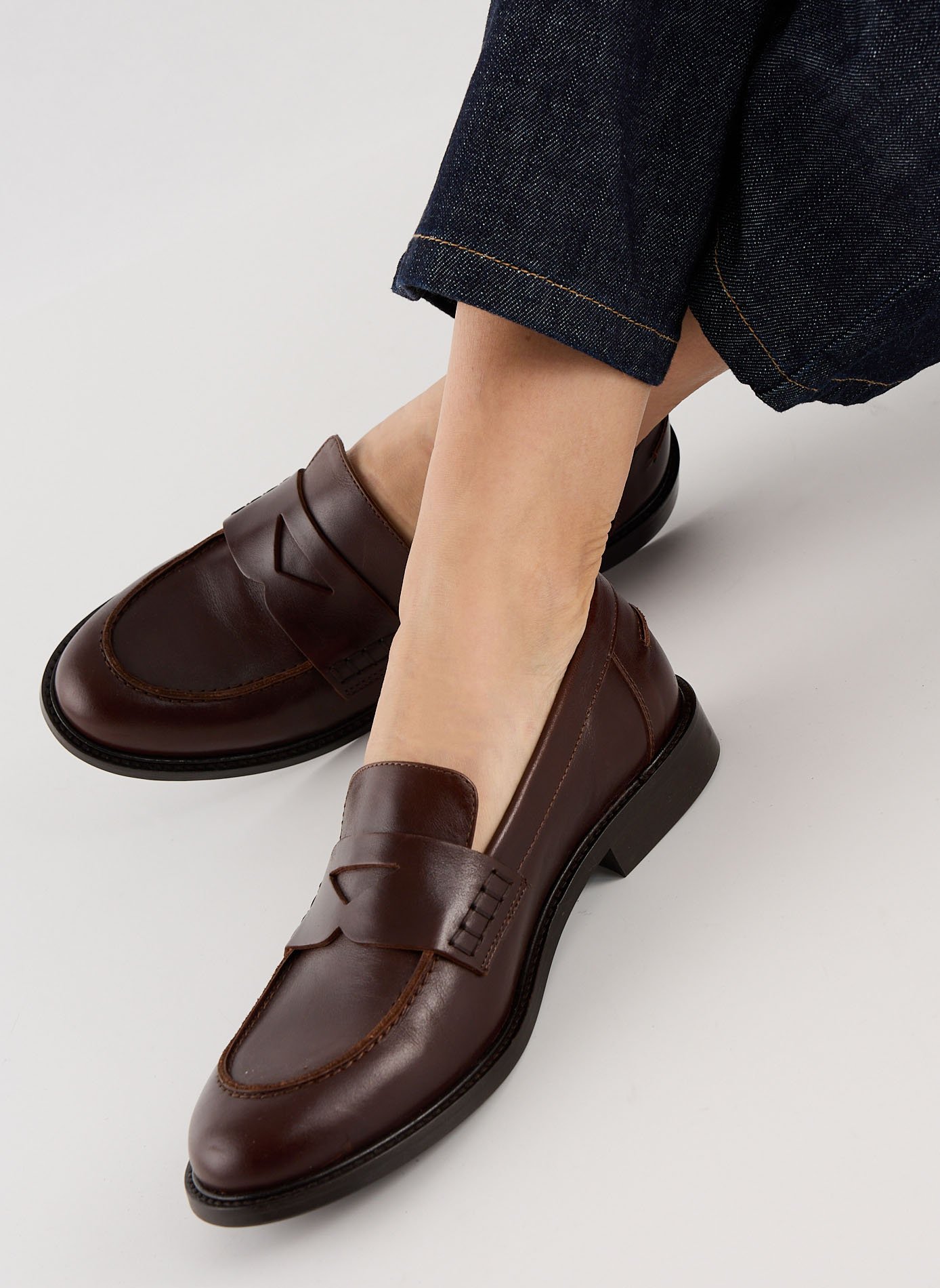 Mocassins Billie en cuir SAISON 1865 Marron