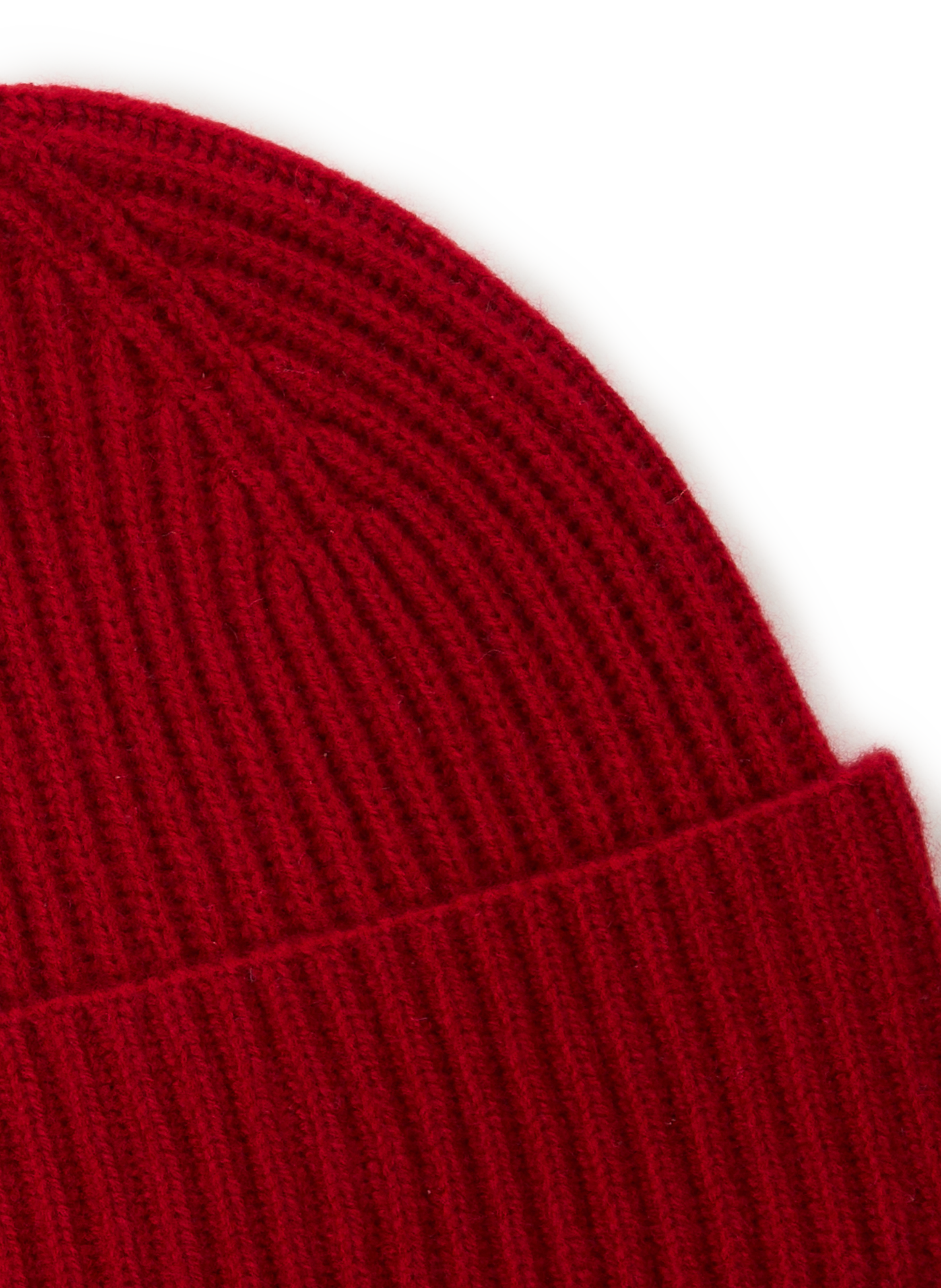Bonnet côtelé en cachemire SAISON 1865 Rouge