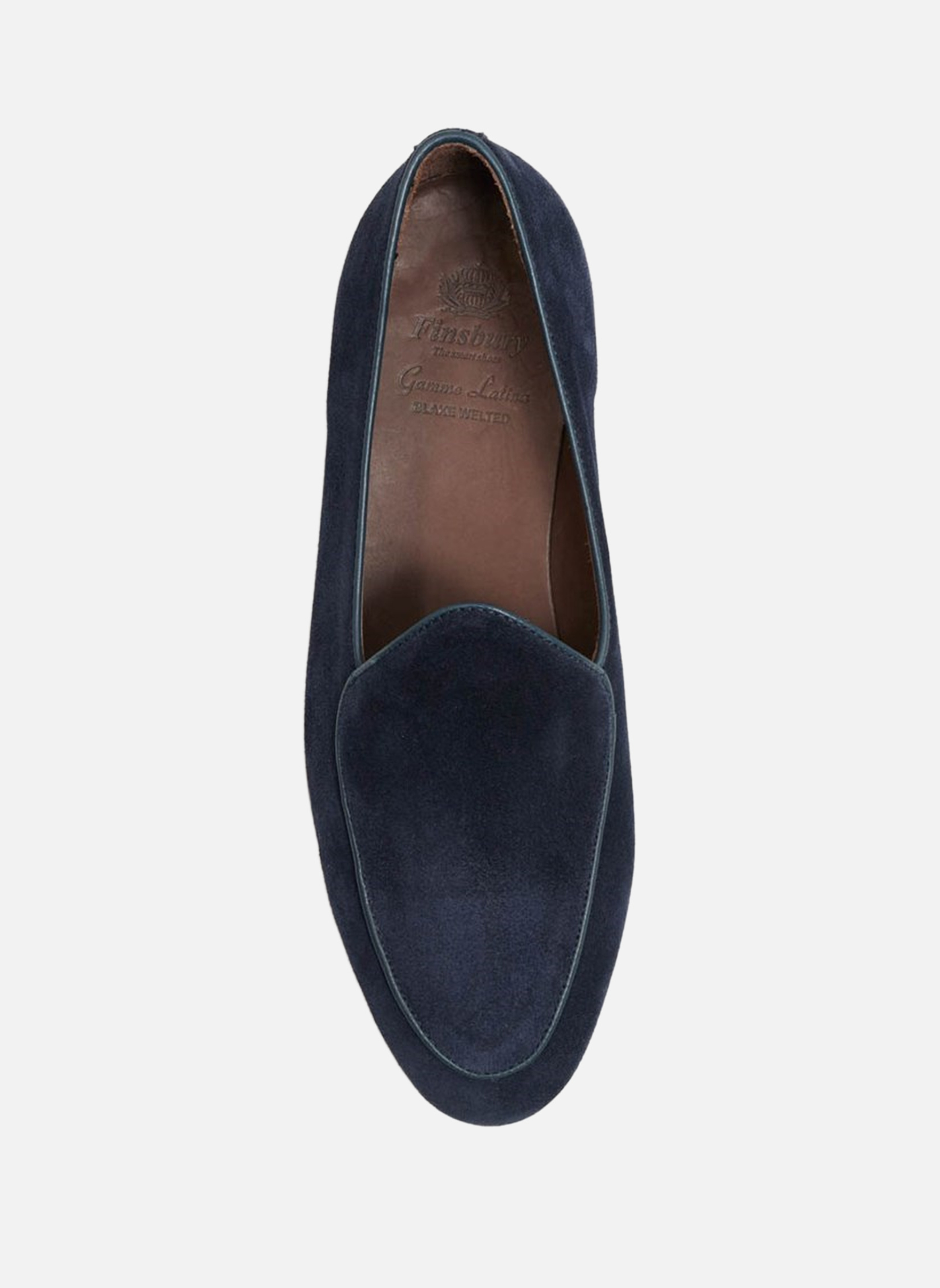 Mocassin daim douglas FINSBURY Bleu