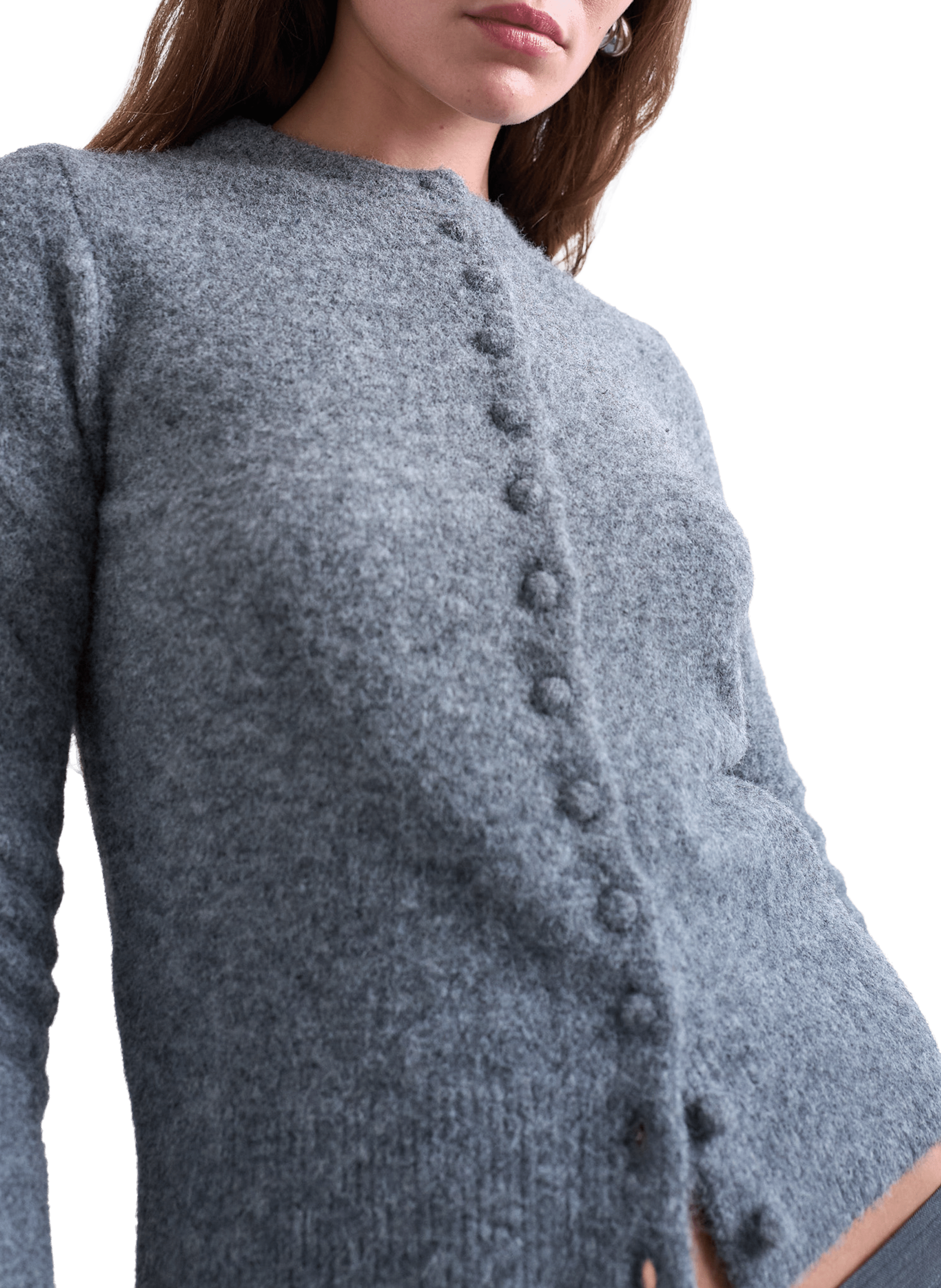 Cardigan en maille  TOPSHOP Gris