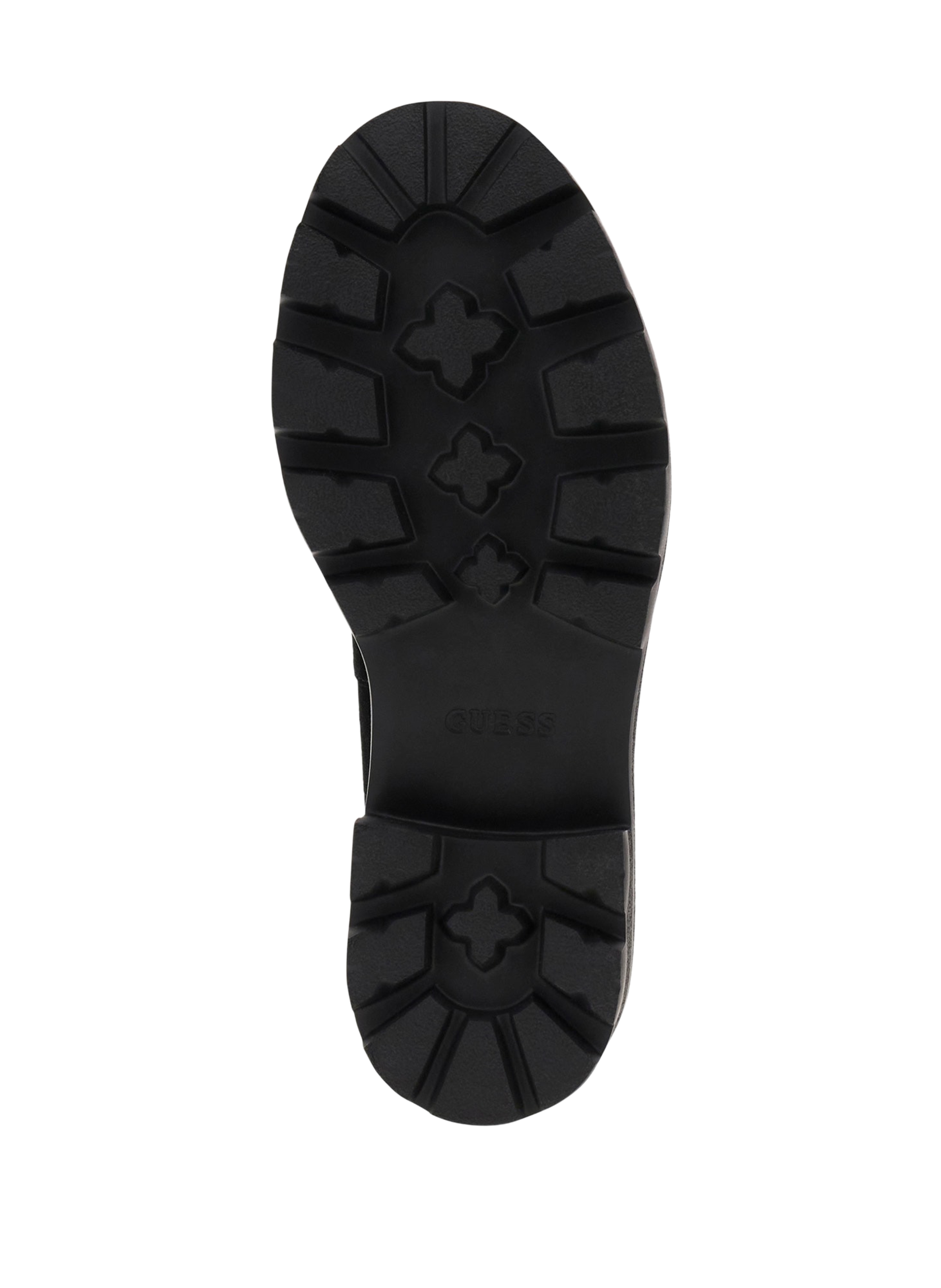 YANIKAY leather moccasins GUESS Black