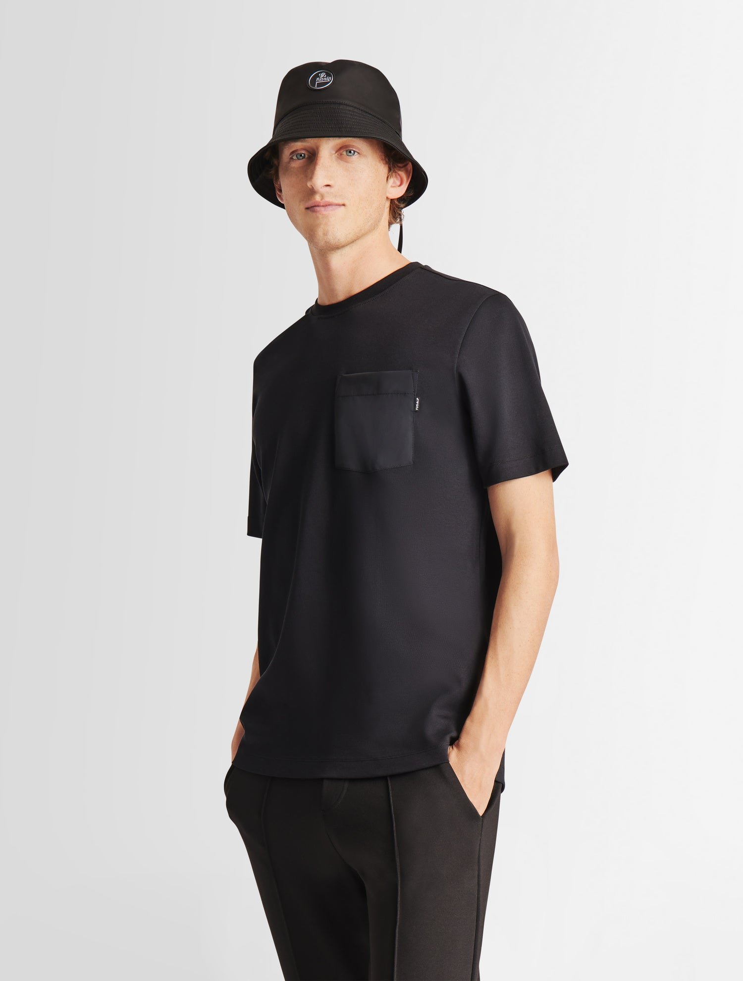 T-shirt manches courtes tylerr col rond coupe regular Noir