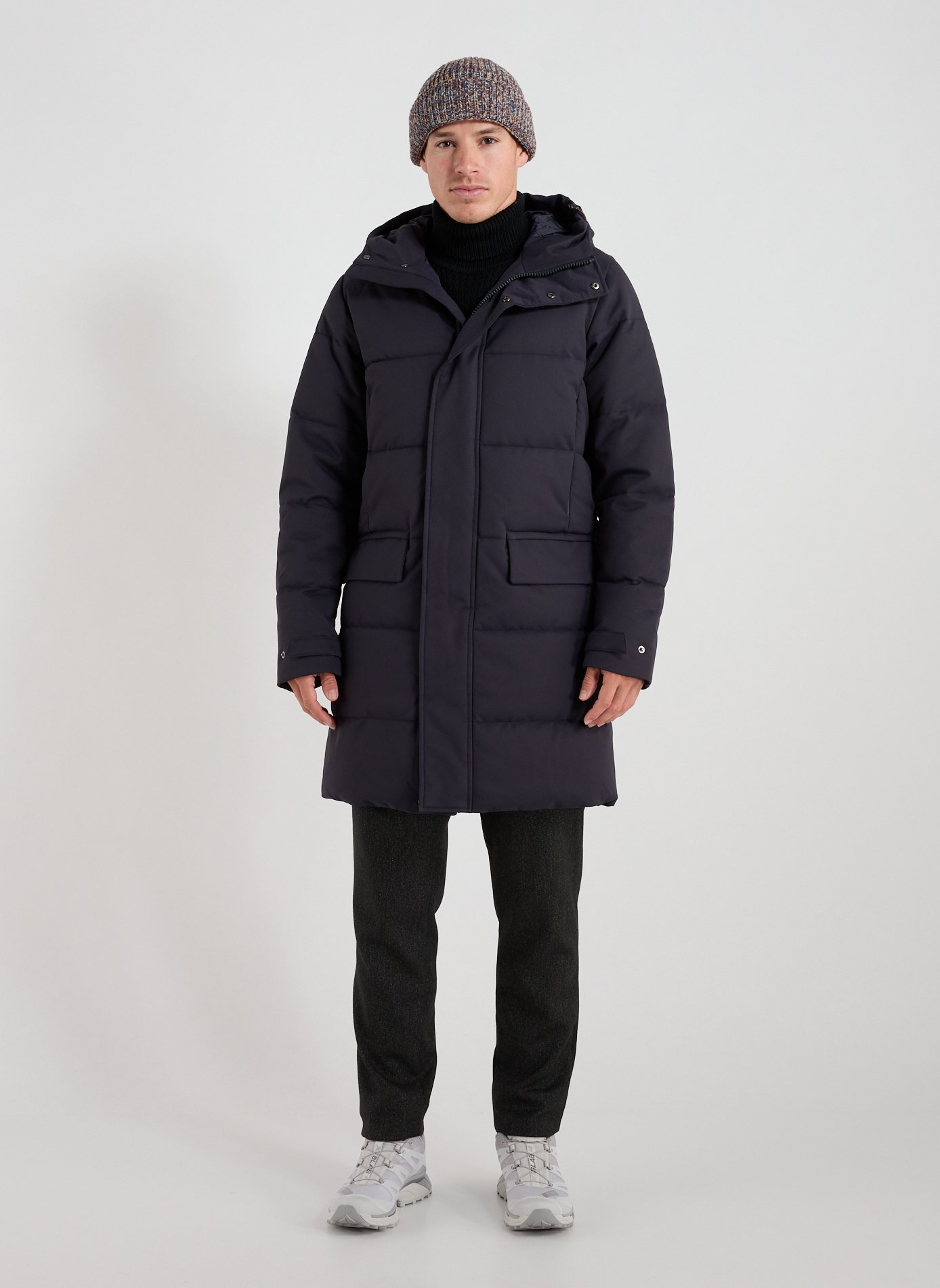 Doudoune droite Cosmos matelassée à capuche SAVE THE DUCK Bleu