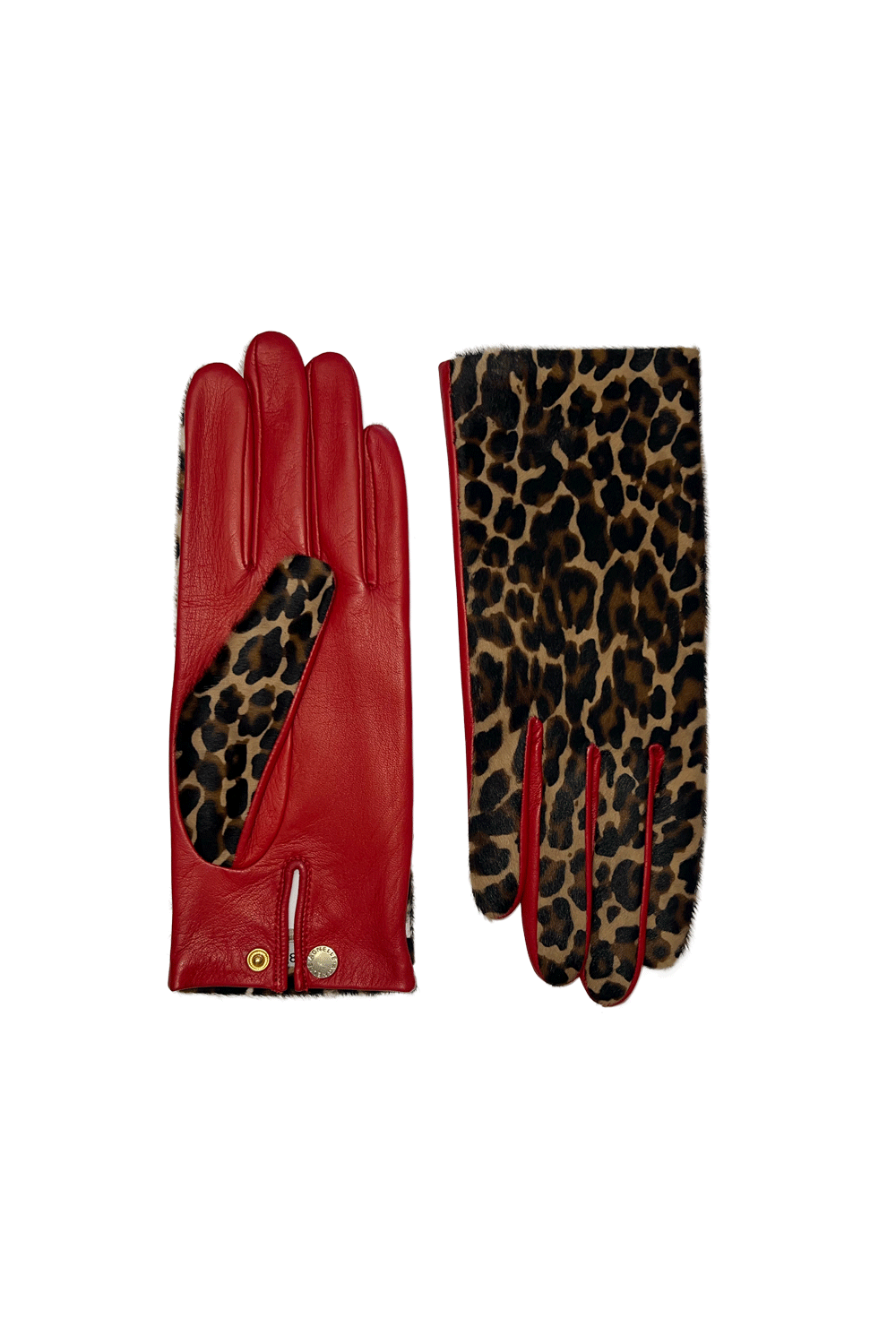 Gants susan femme cuir doublés soie AGNELLE Rouge