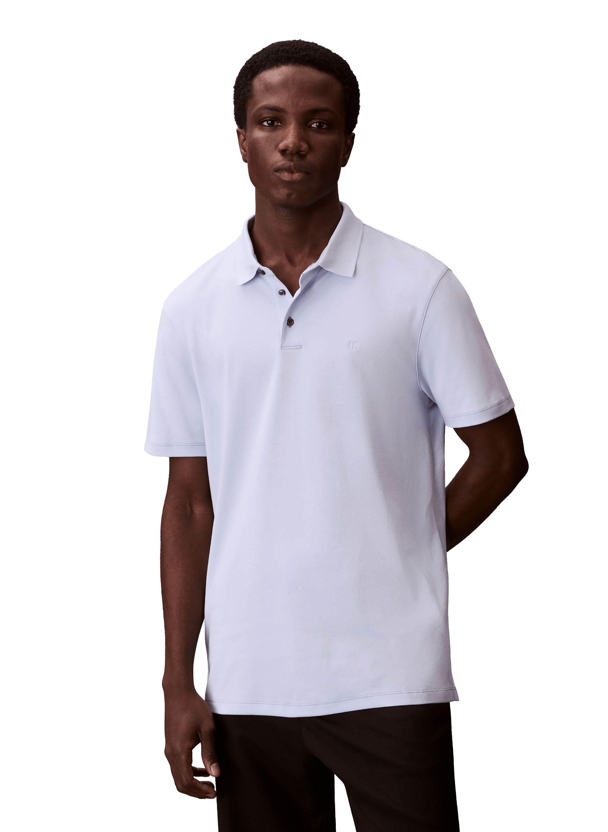  Cotton polo shirt   Heavenly iris