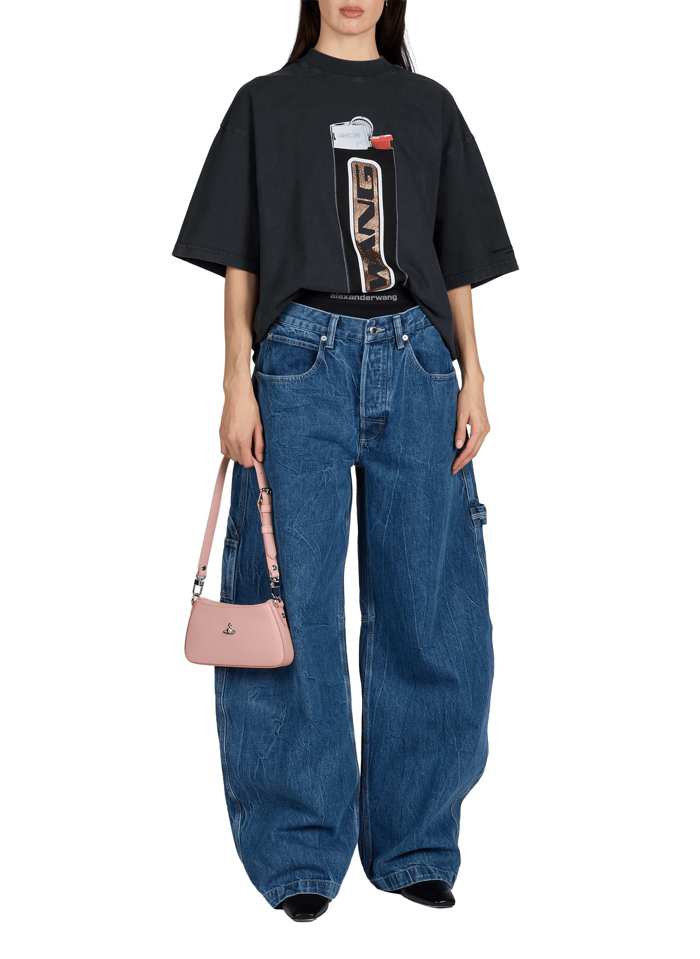 Cargo avec boxer amovible ALEXANDER WANG Bleu