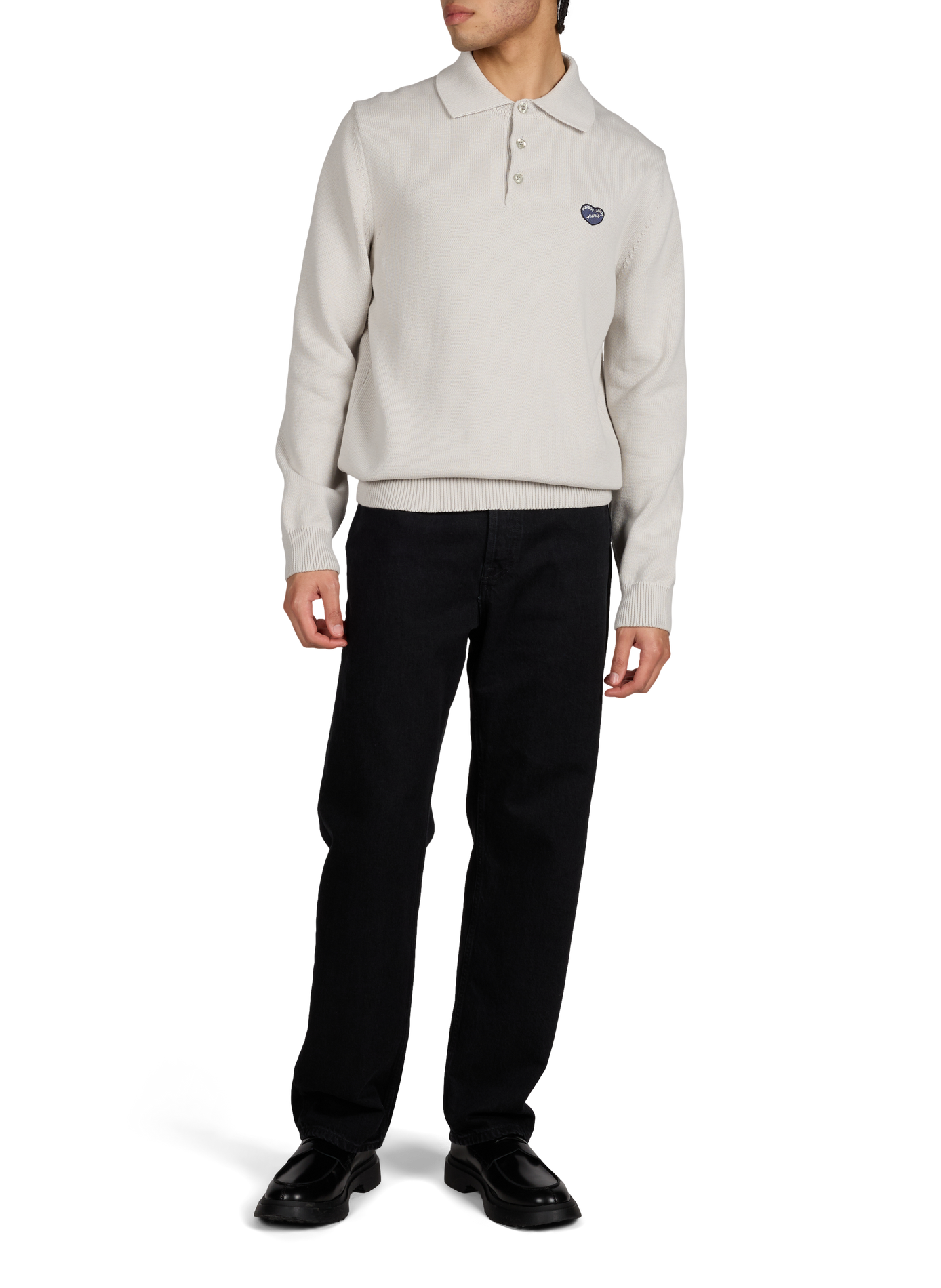 Pull polo Guillaumin en coton MAISON LABICHE Beige