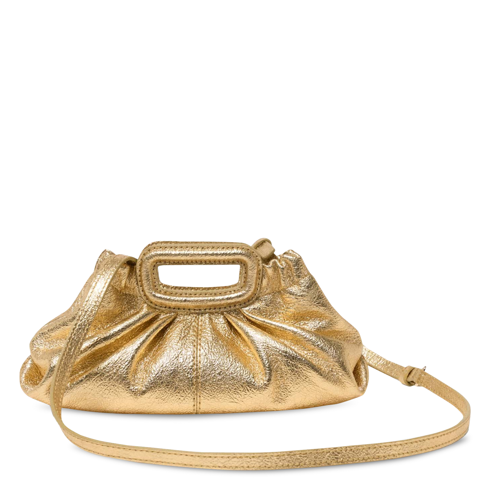 Pochette en cuir MAJE Doré