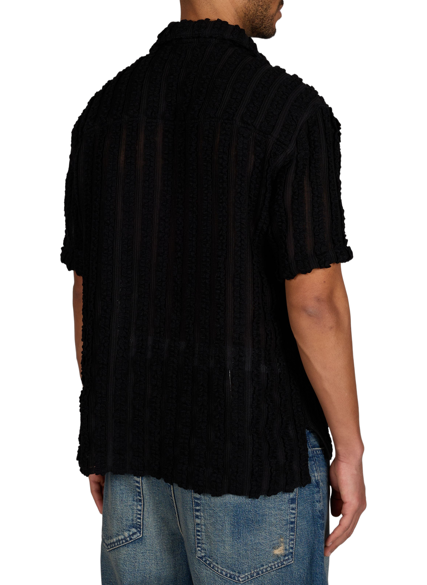 Short-sleeved knit shirt ANDERSSON BELL Black