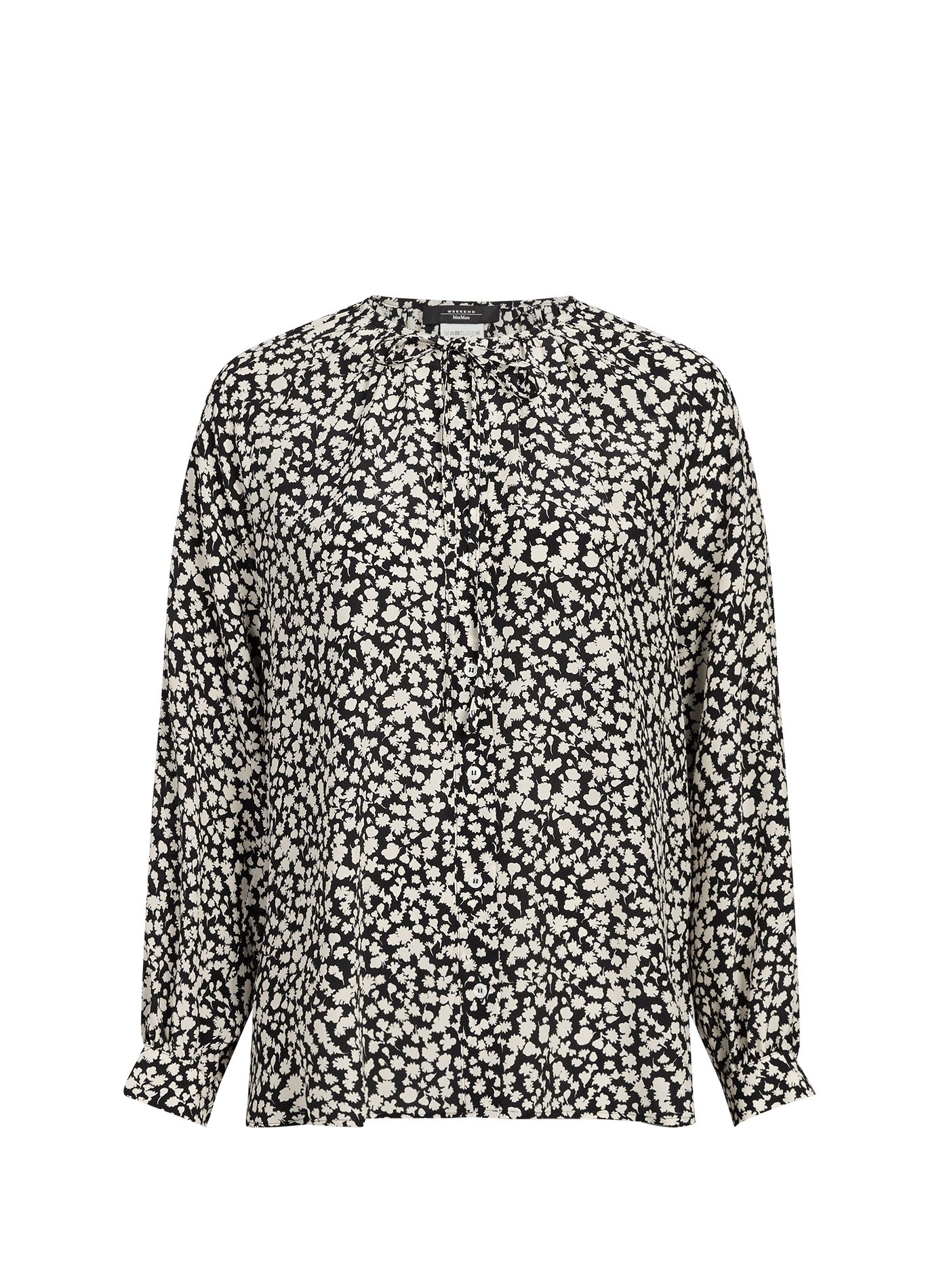 Chemise à fleurs en soie MAX MARA WEEK END Noir