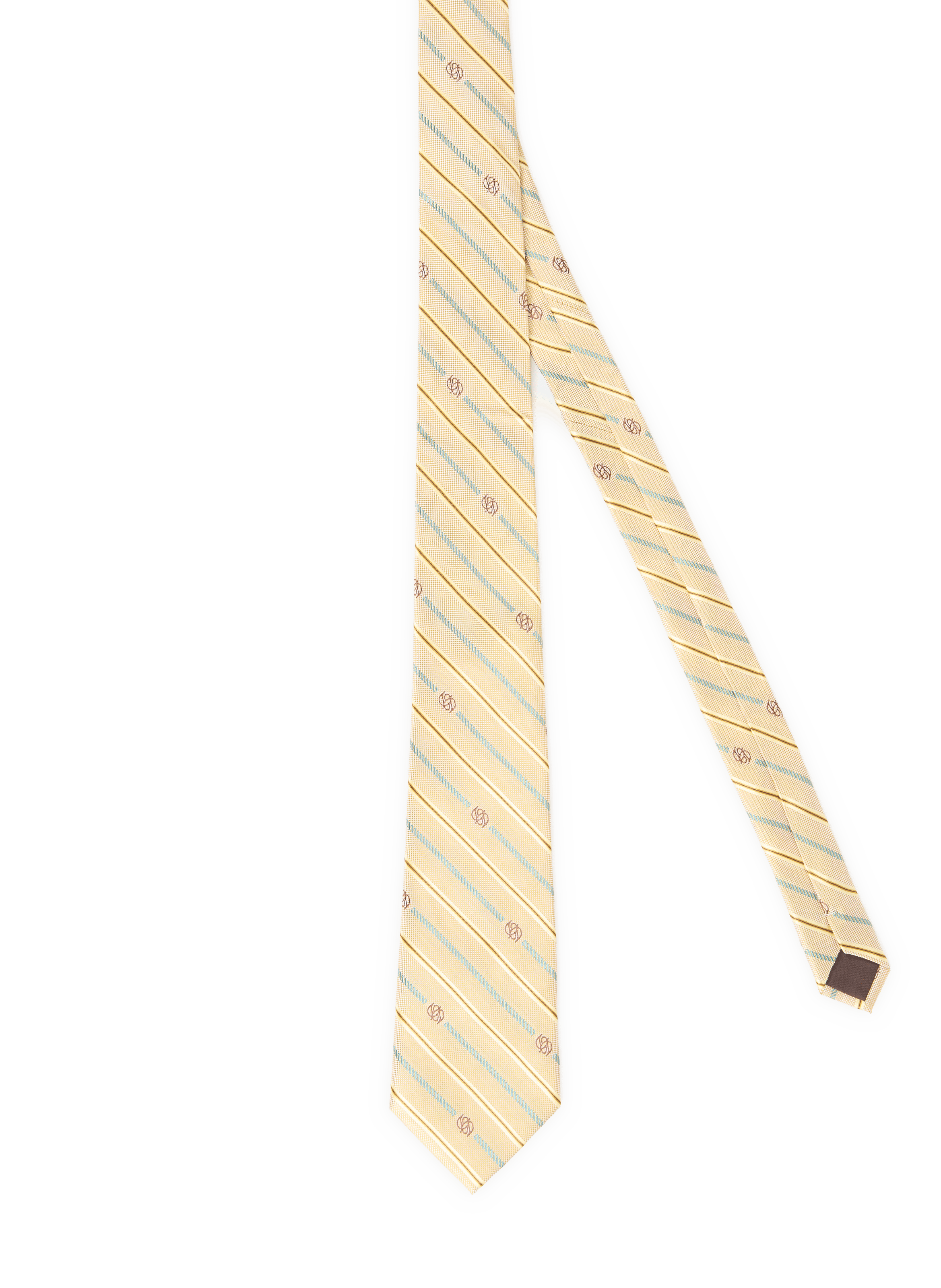 Corbata de seda a rayas DROLE DE MONSIEUR Amarillo