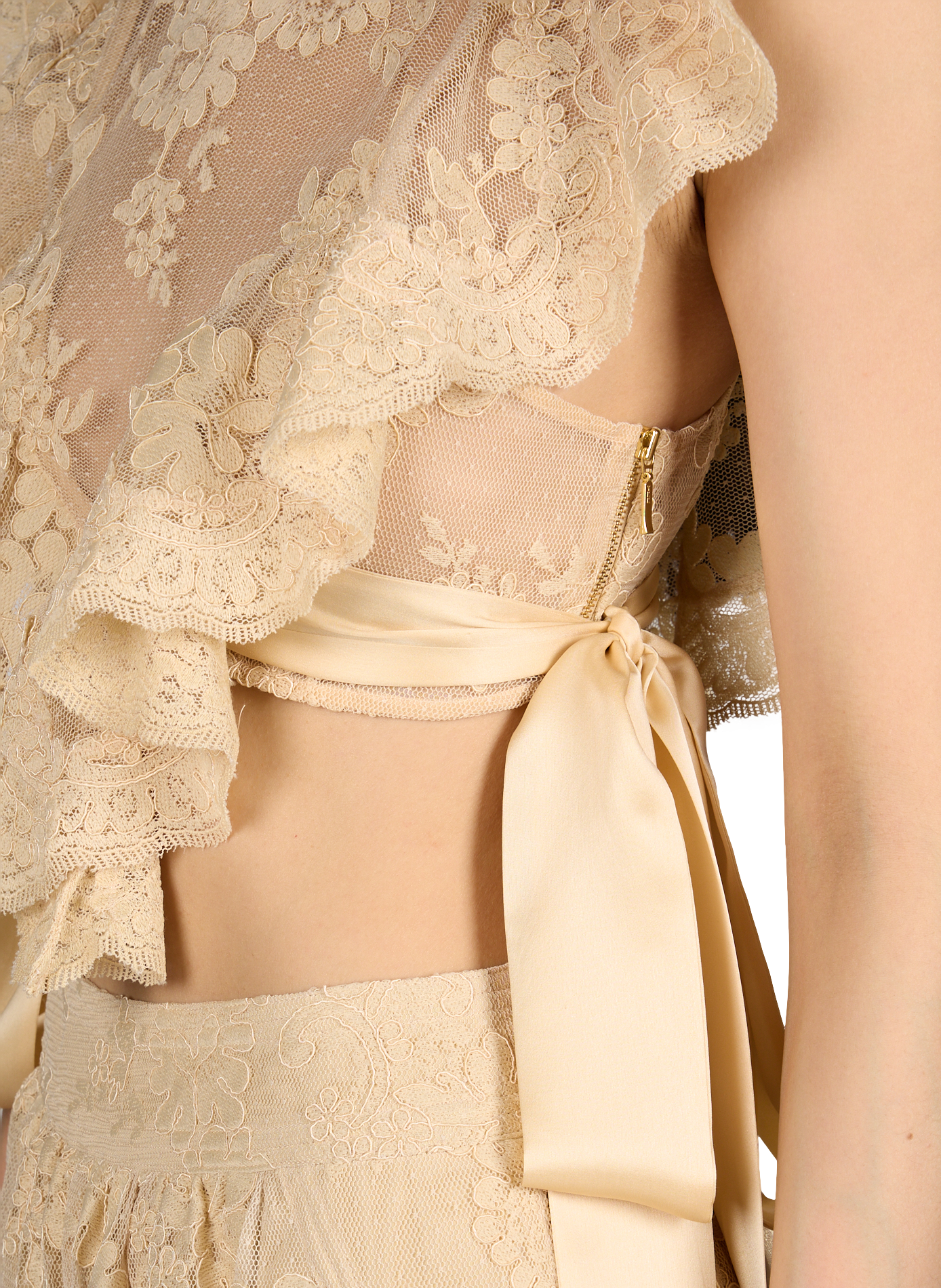 Corsage en dentelle Luna ZIMMERMANN Blanc