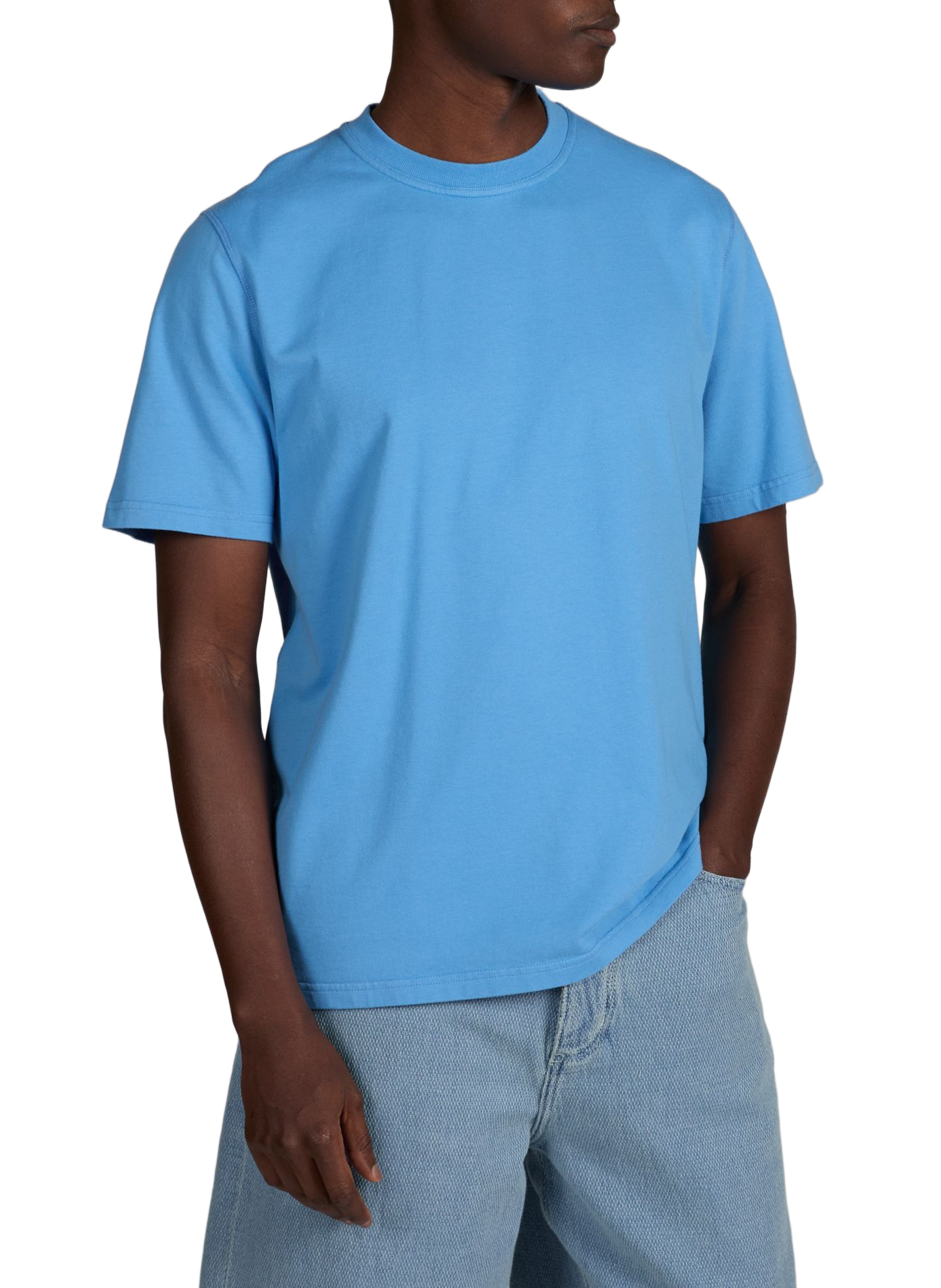 Rundhalsausschnitt T-Shirt mit bedrucktem Rücken ARTE ANTWERP Blau