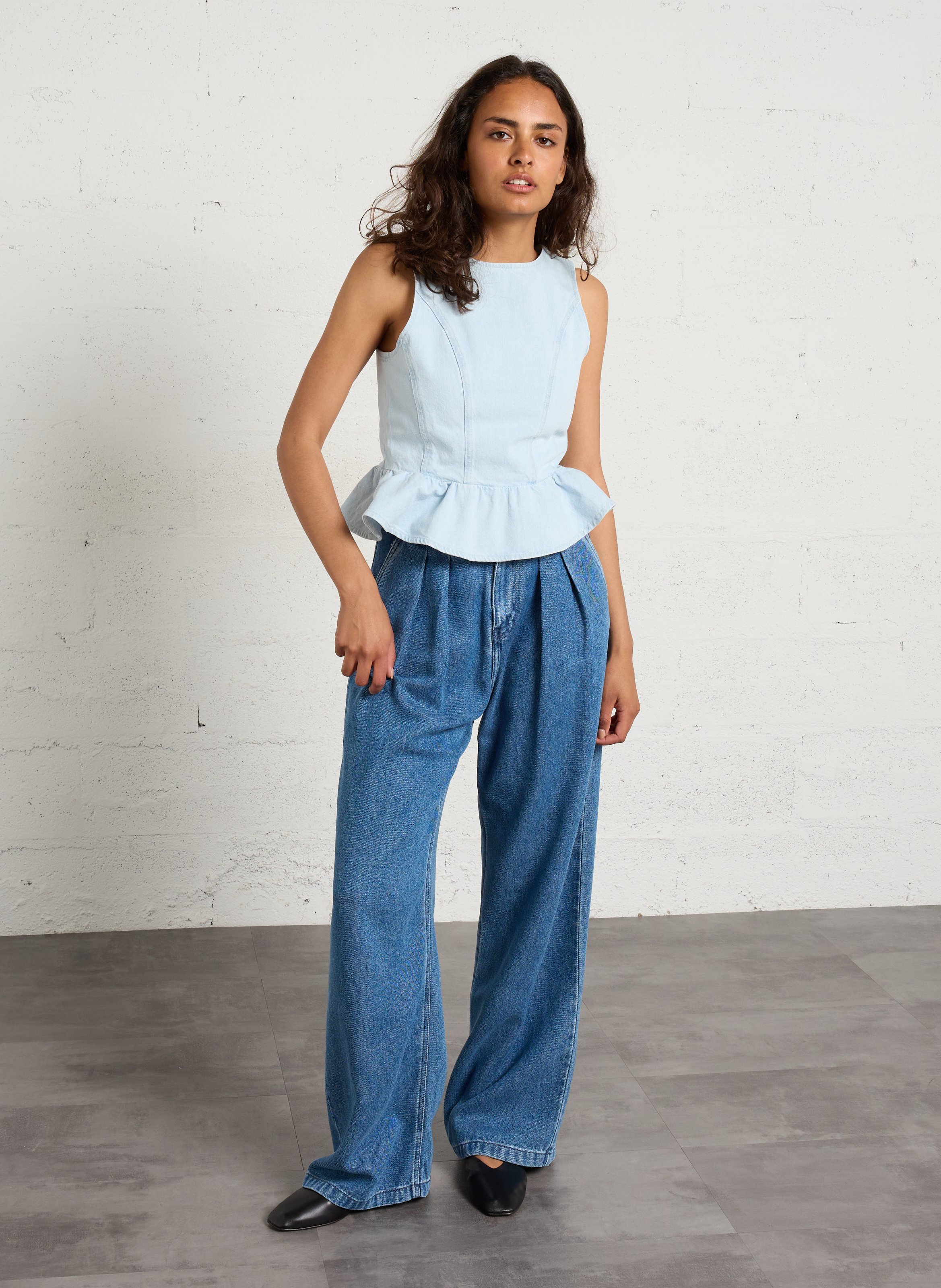 Leather ballet flats ouna BOBBIES Black