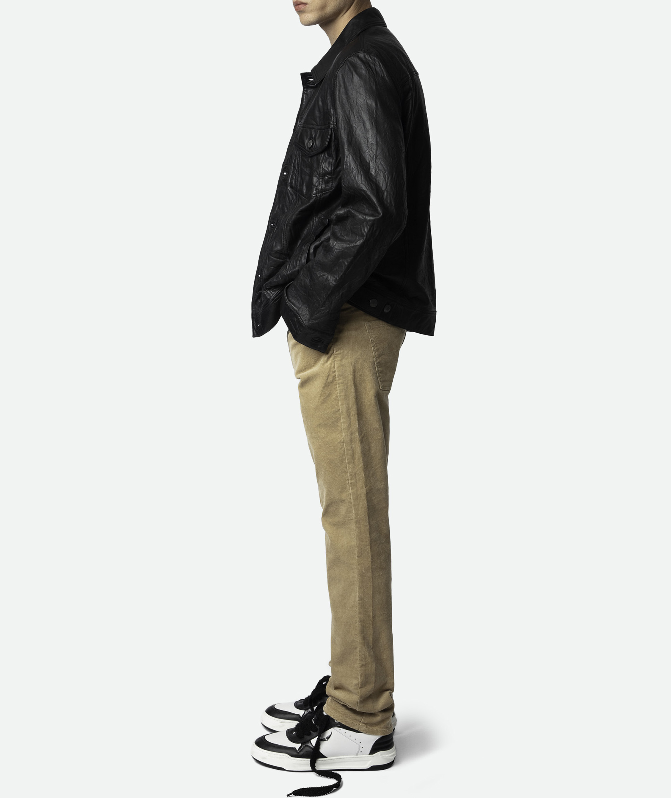 Pantalon ajustée en coton mélangé steeve ZADIG&VOLTAIRE Beige