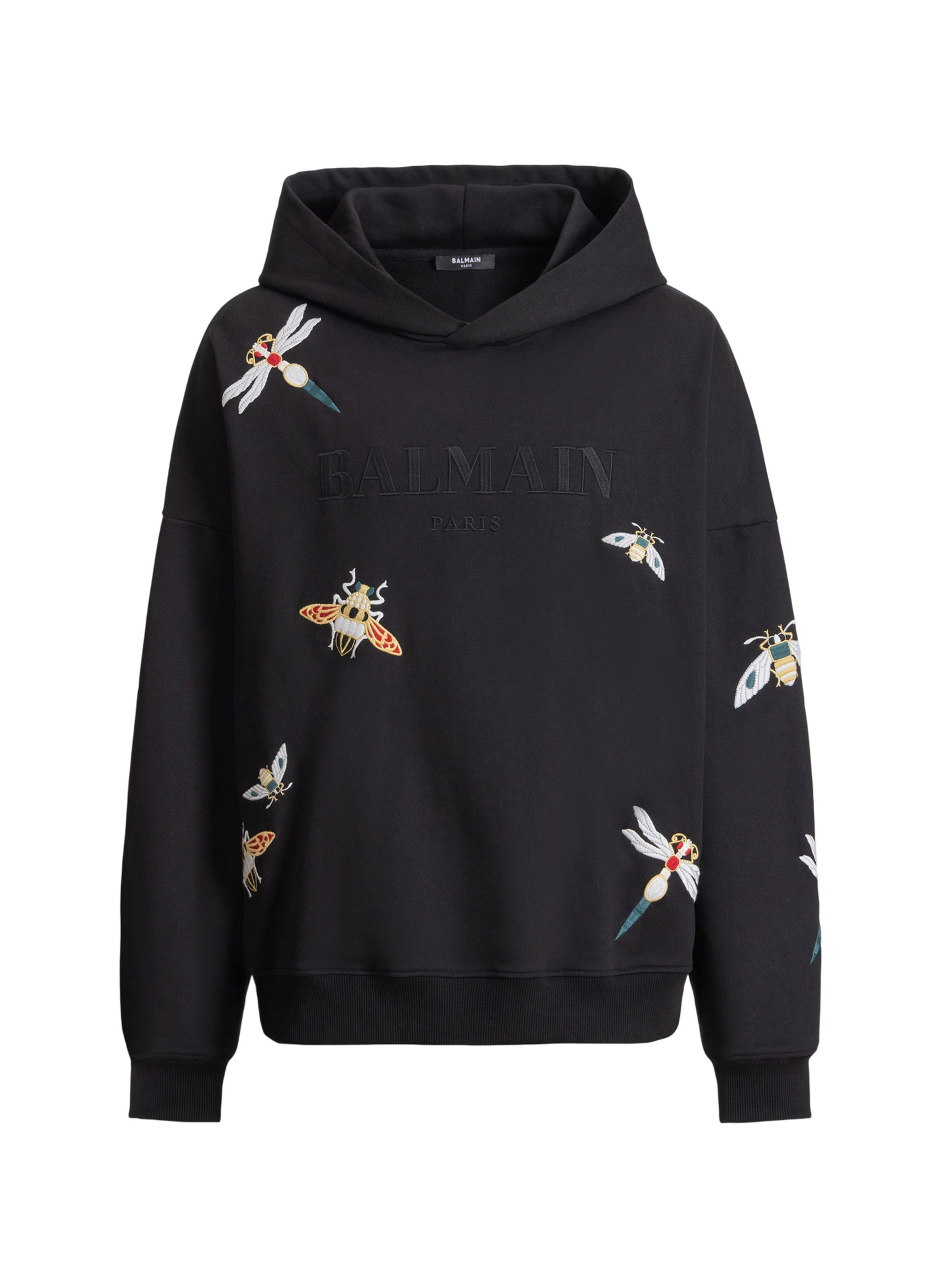 Hoodie balmain insect brodé BALMAIN Noir