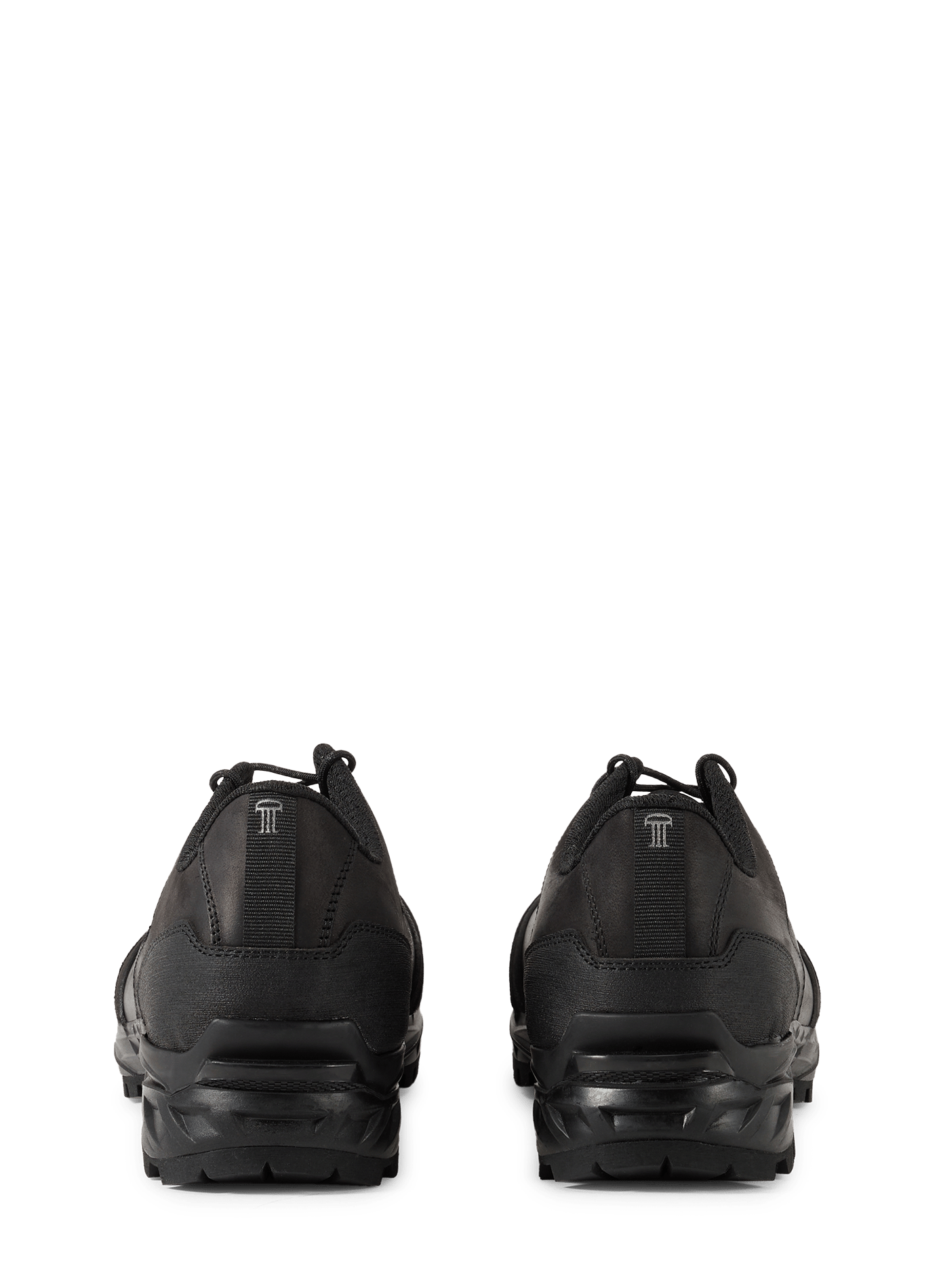 Kresta sneakers with reinforced mixed leather toe. DEMON FOOTWEAR Black