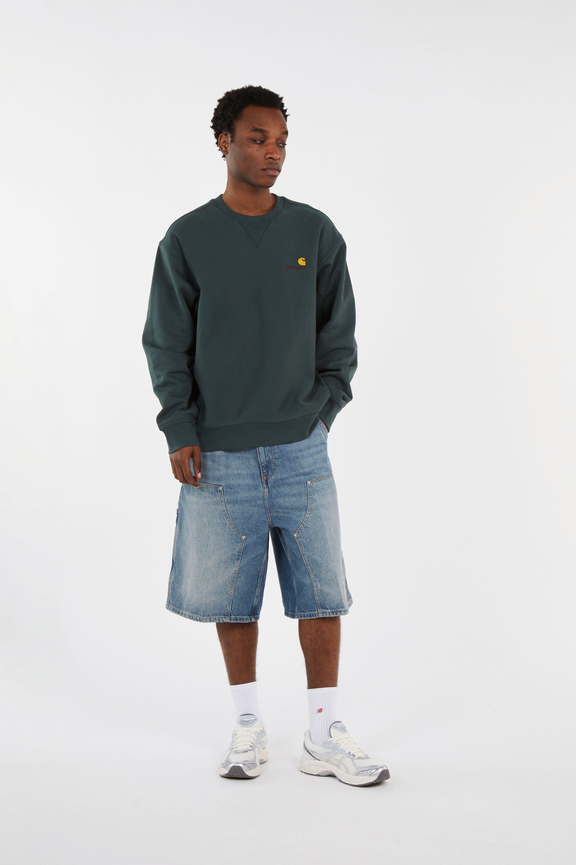 Sweatshirt american script CARHARTT WIP Vert
