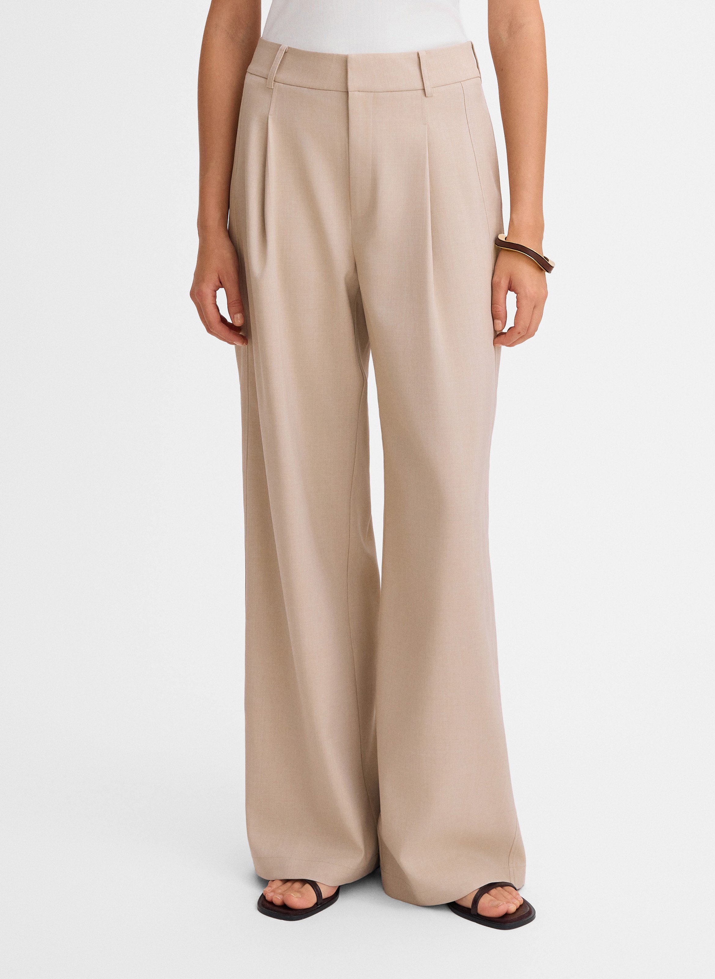 Pantalon large sami SIMORRA Beige