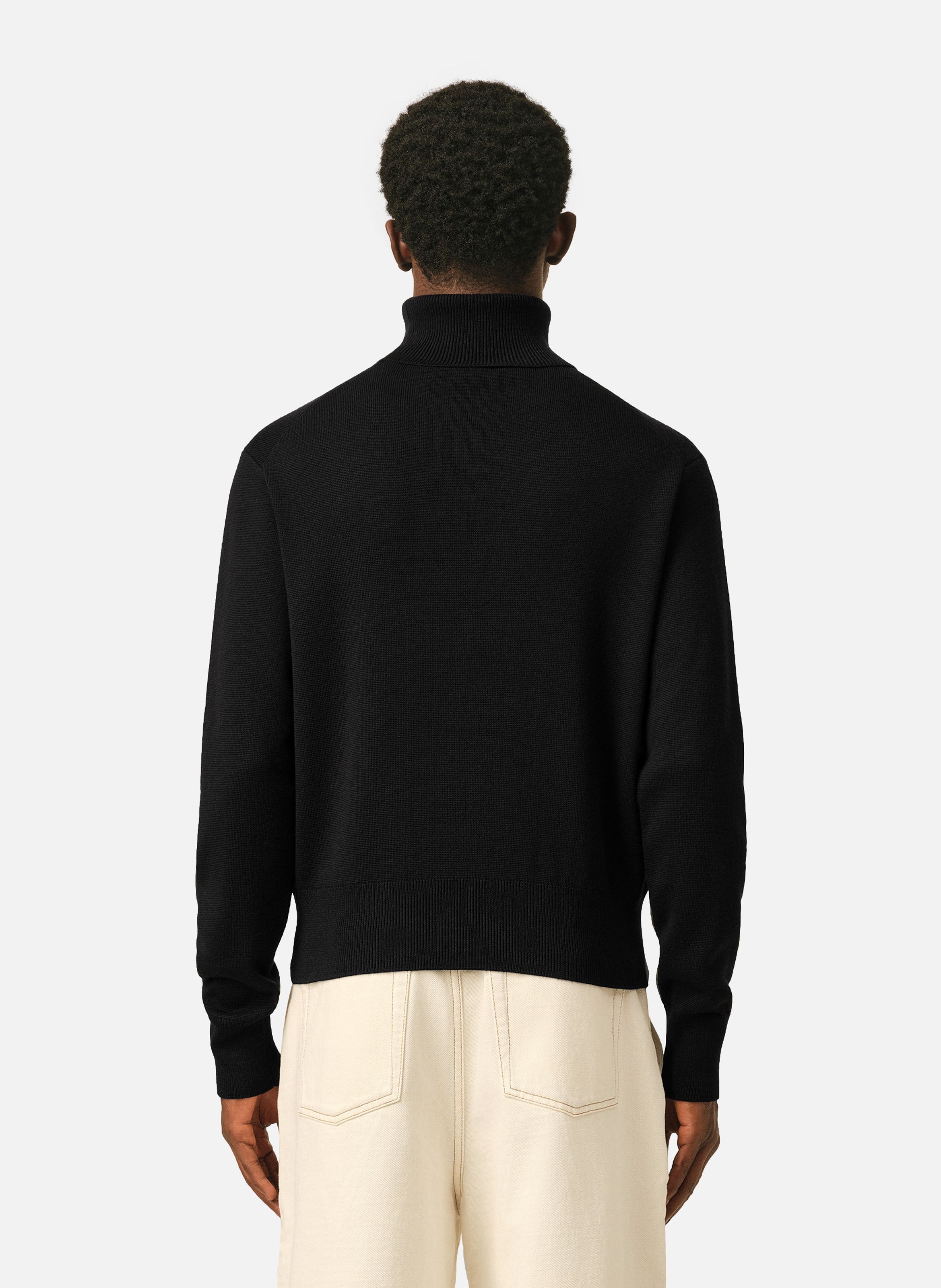 Pull col roulé  ami de coeur en laine AMI PARIS Noir