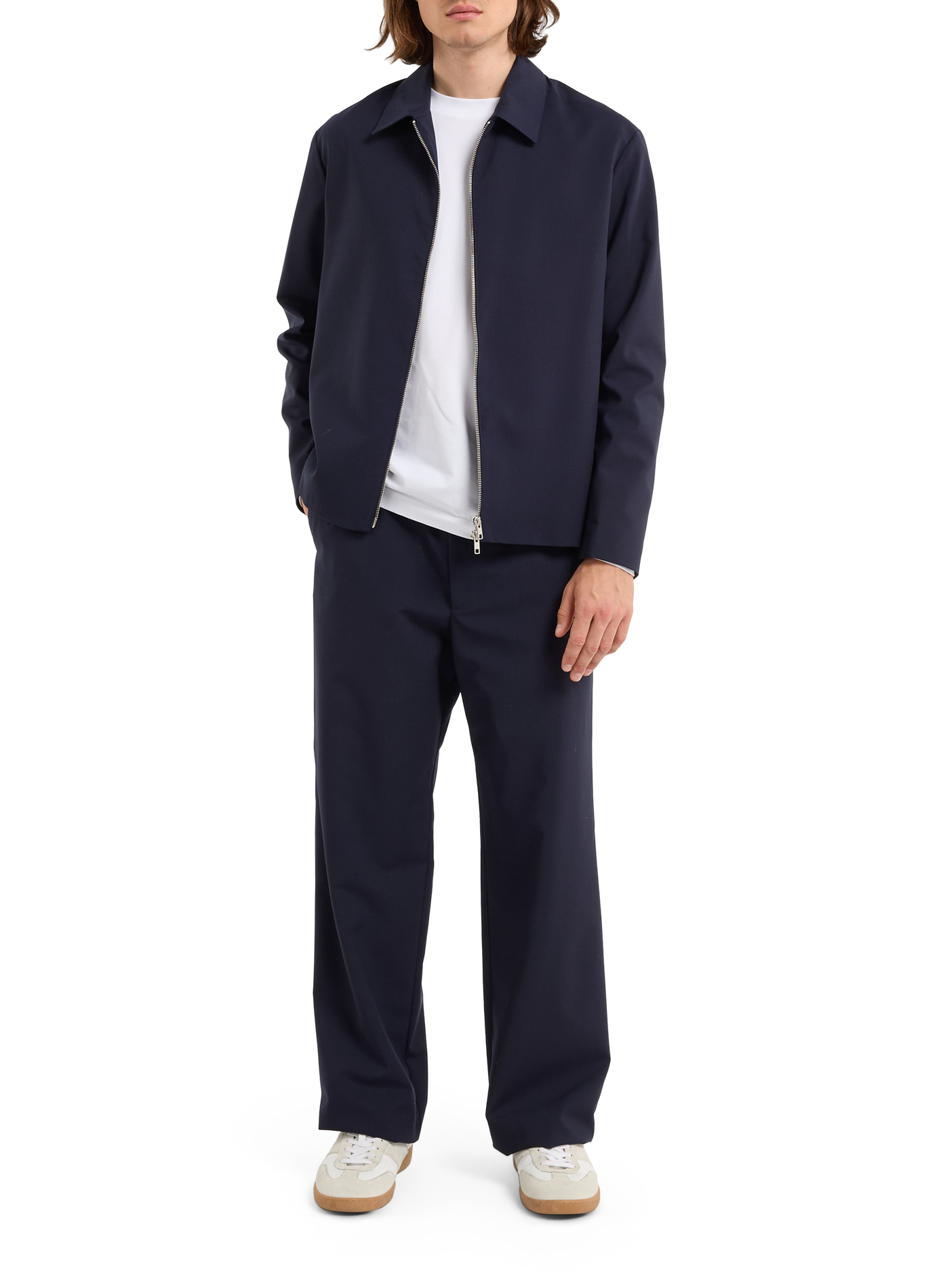 Veste Good col classique en laine SAISON 1865 Bleu
