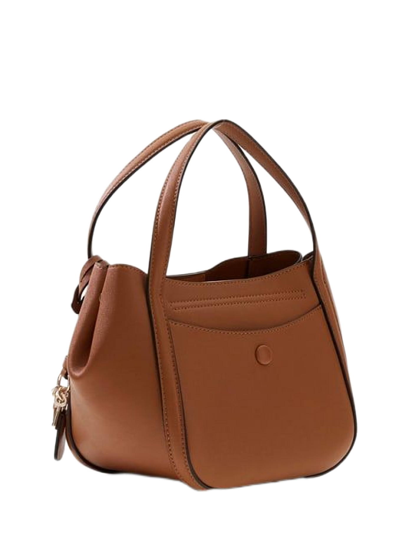 Sac à main uni Coleen GUESS Marron