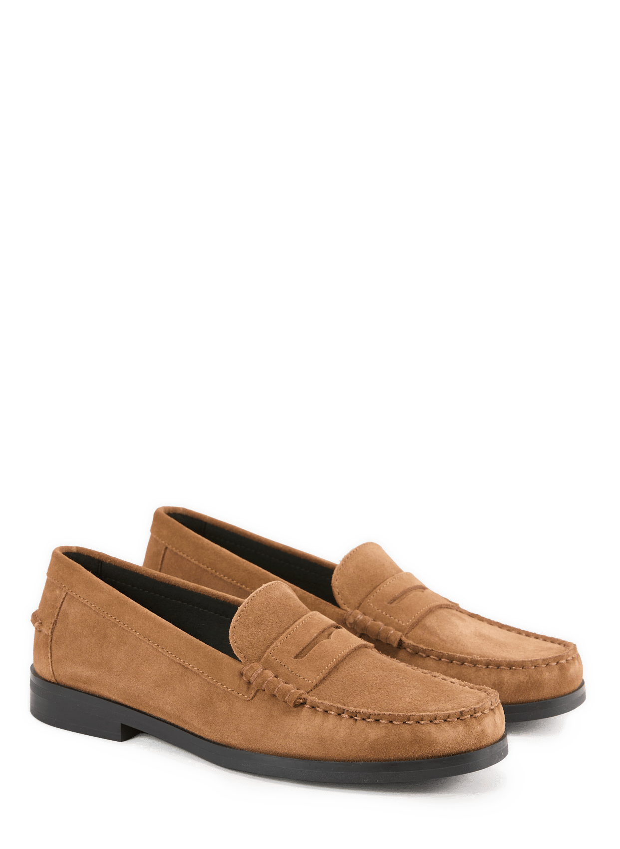 Leather loafers GEOX Brown