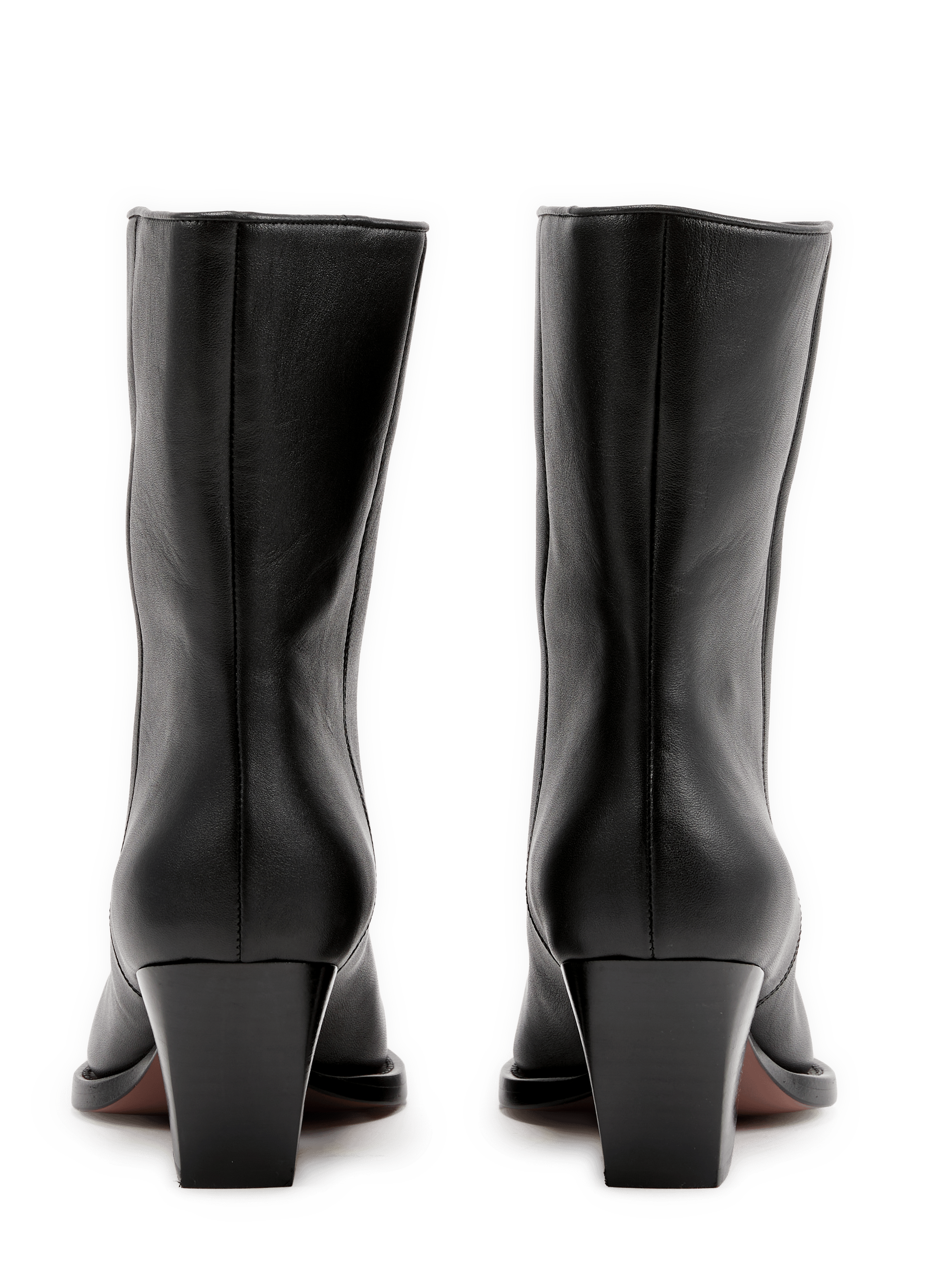 Bottines santiag Jane en cuir de veau PARIS TEXAS Noir