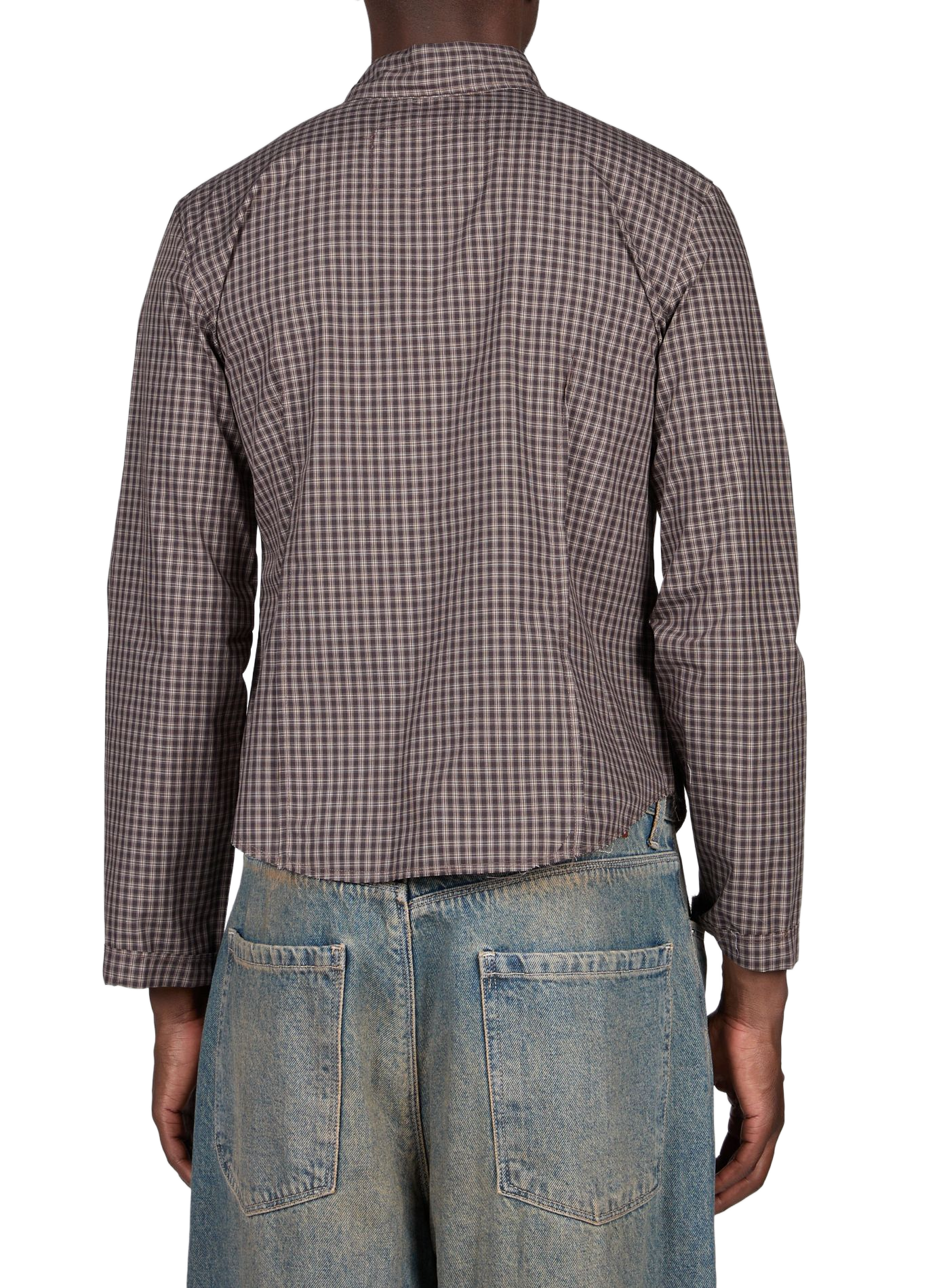 Straight checked shirt CAMIEL FORTGENS Brown