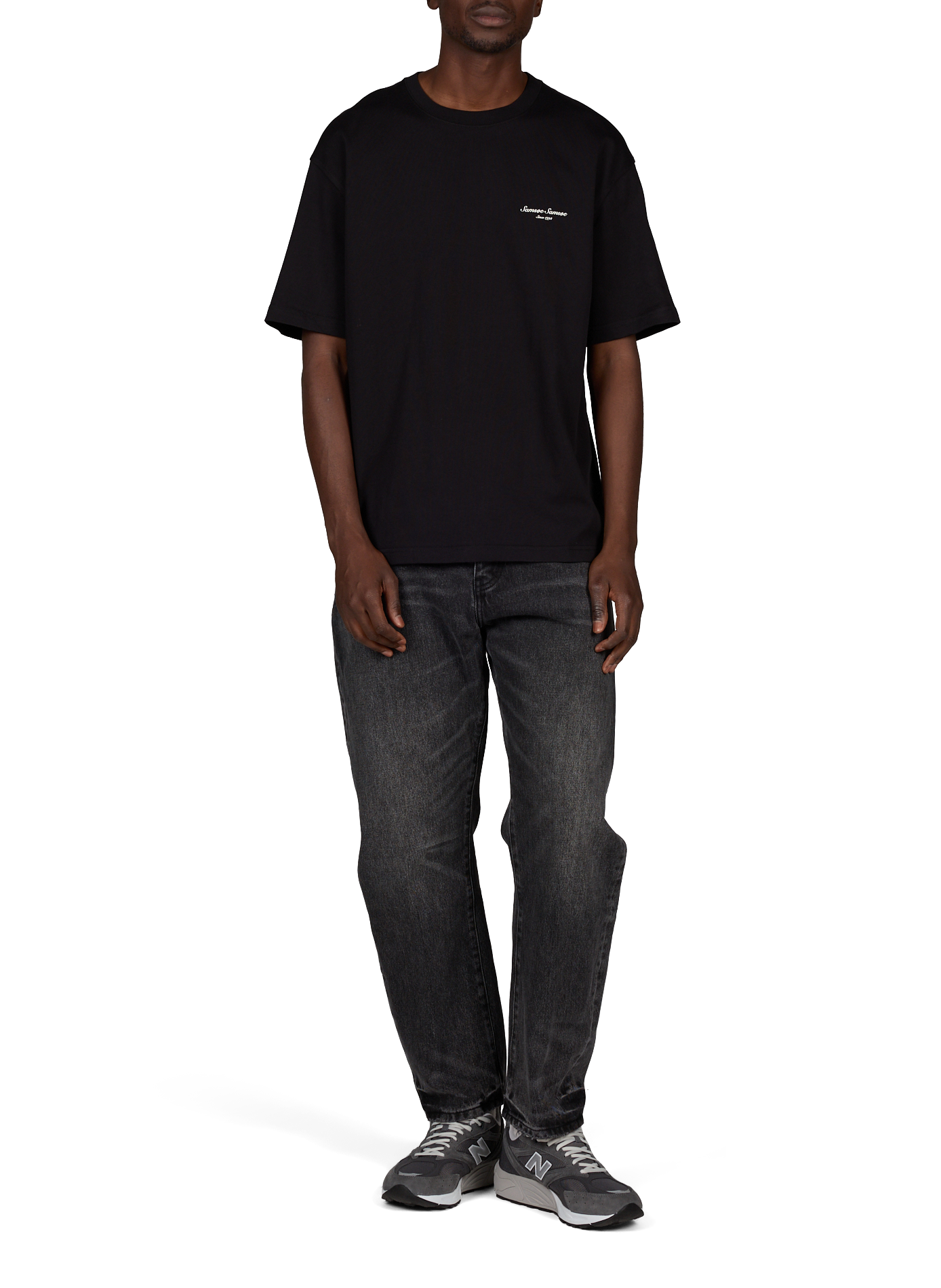 Weites Baumwoll-T-Shirt Sauni SAMSOE SAMSOE Schwarz