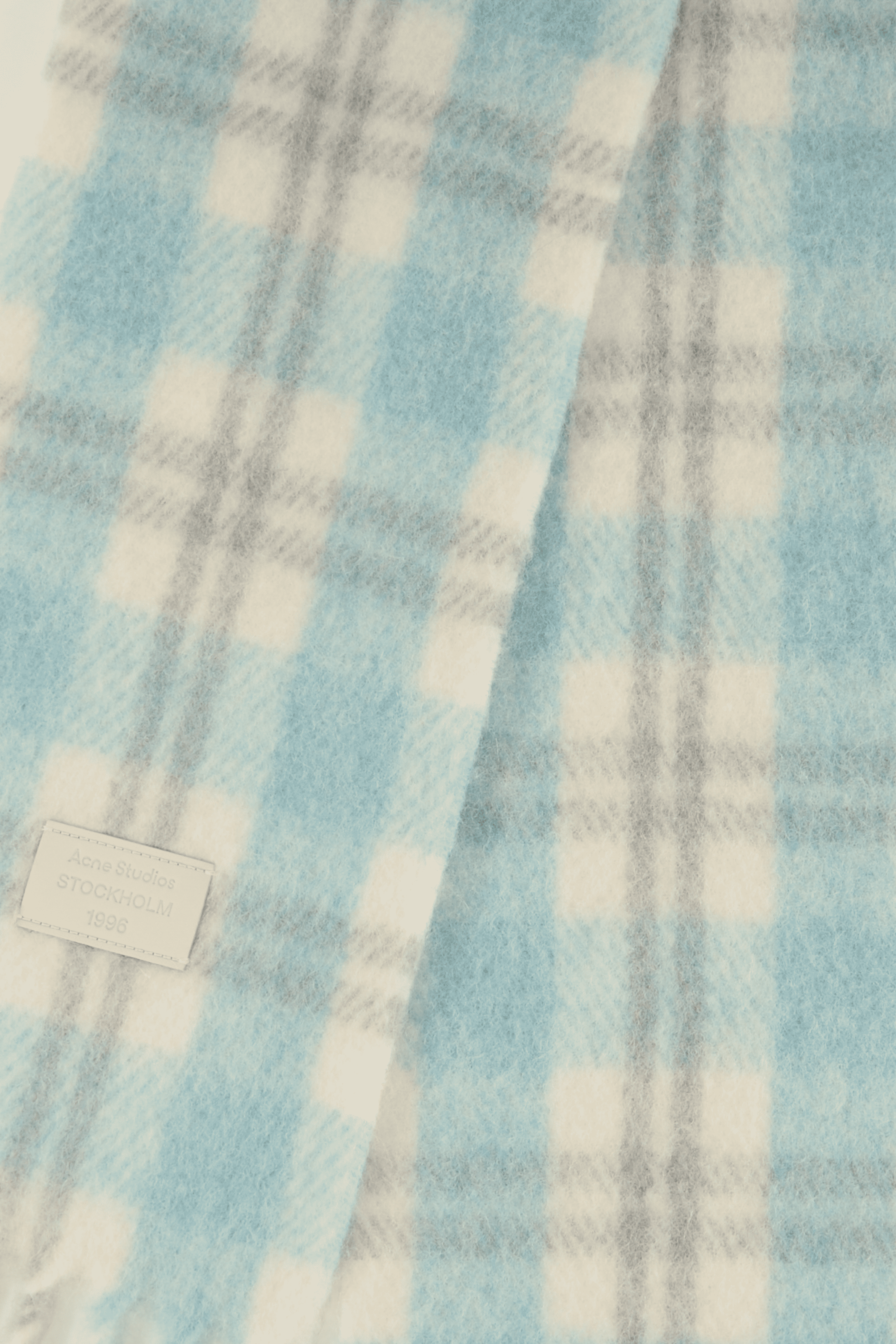 Gemengde wollen sjaal ACNE STUDIOS Blauw