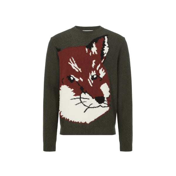 Pull motif tête de renard