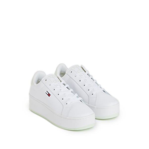 Baskets à plateforme en cuir