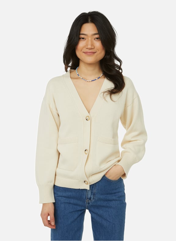 Cotton cardigan Beige by SAISON 1865 SAISON 1865 Cotton cardigan Beige