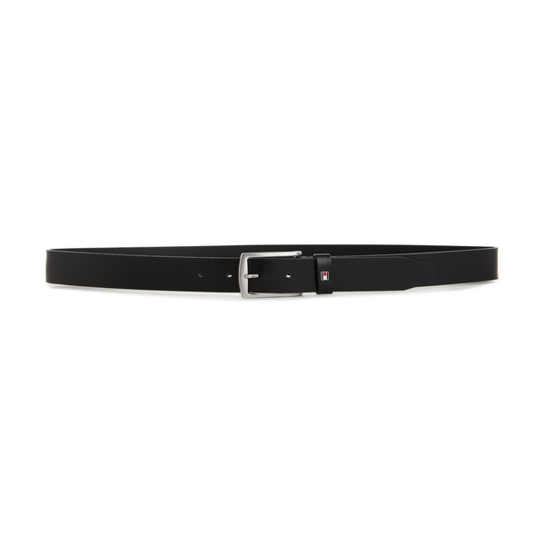 Tommy Hilfiger New Denton Leather Belt In Black
