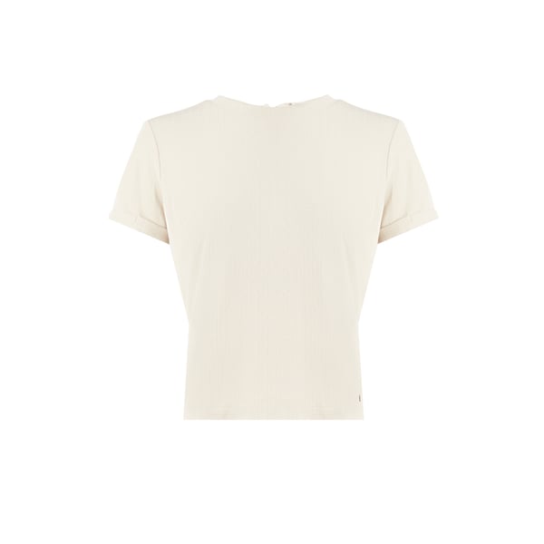 Top côtelé à noeud