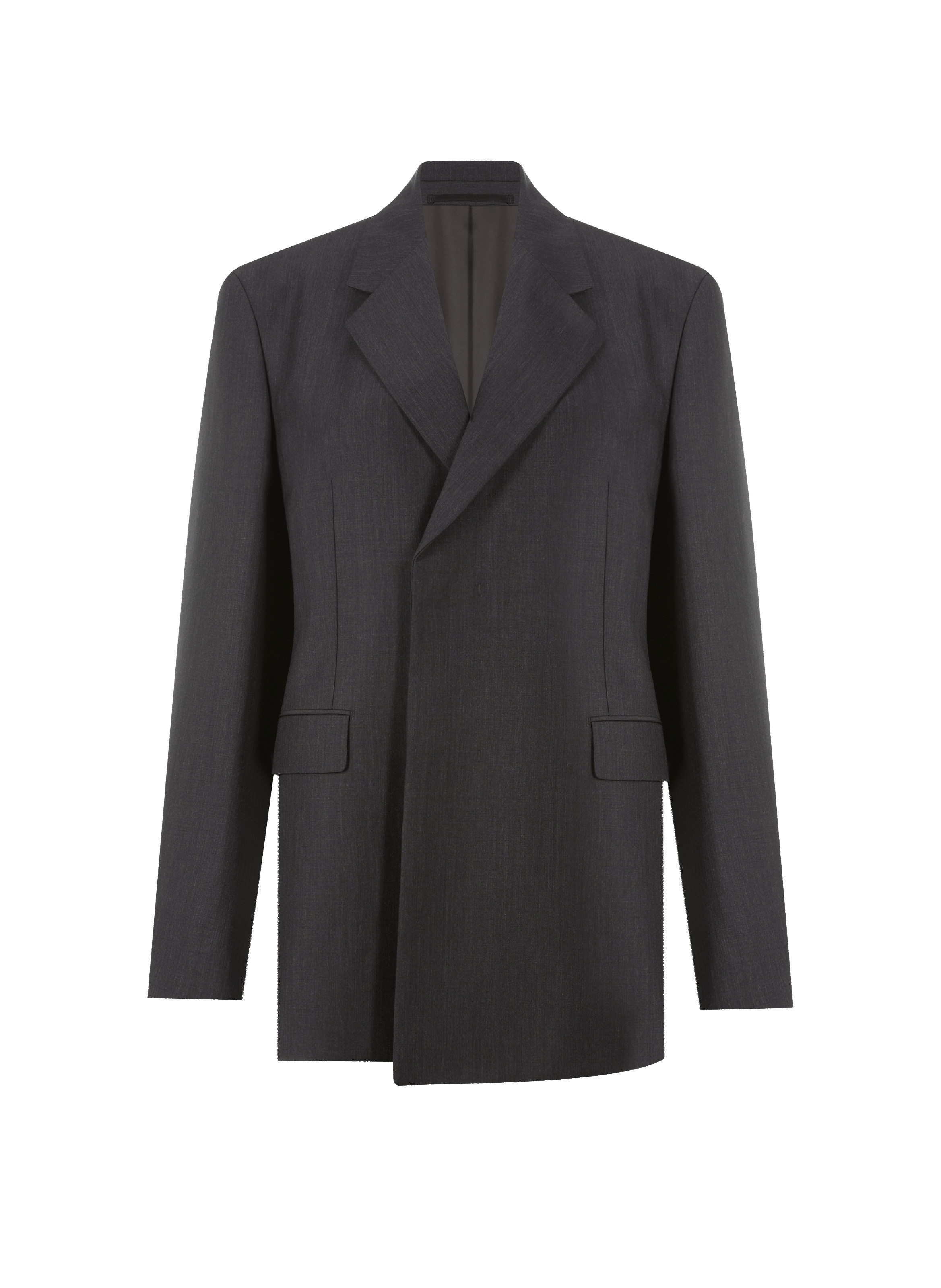 Chaqueta de traje de lana y mohair PRADA Gris