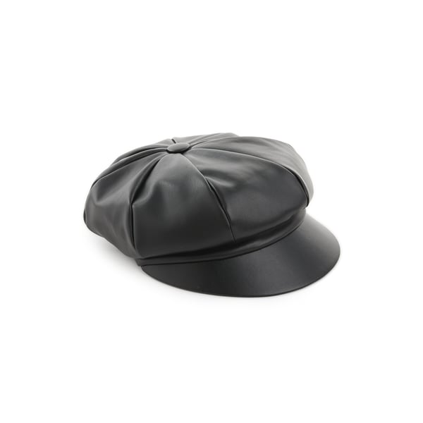 Casquette aspect cuir