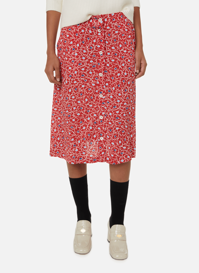 APC Marla patterned flared skirt