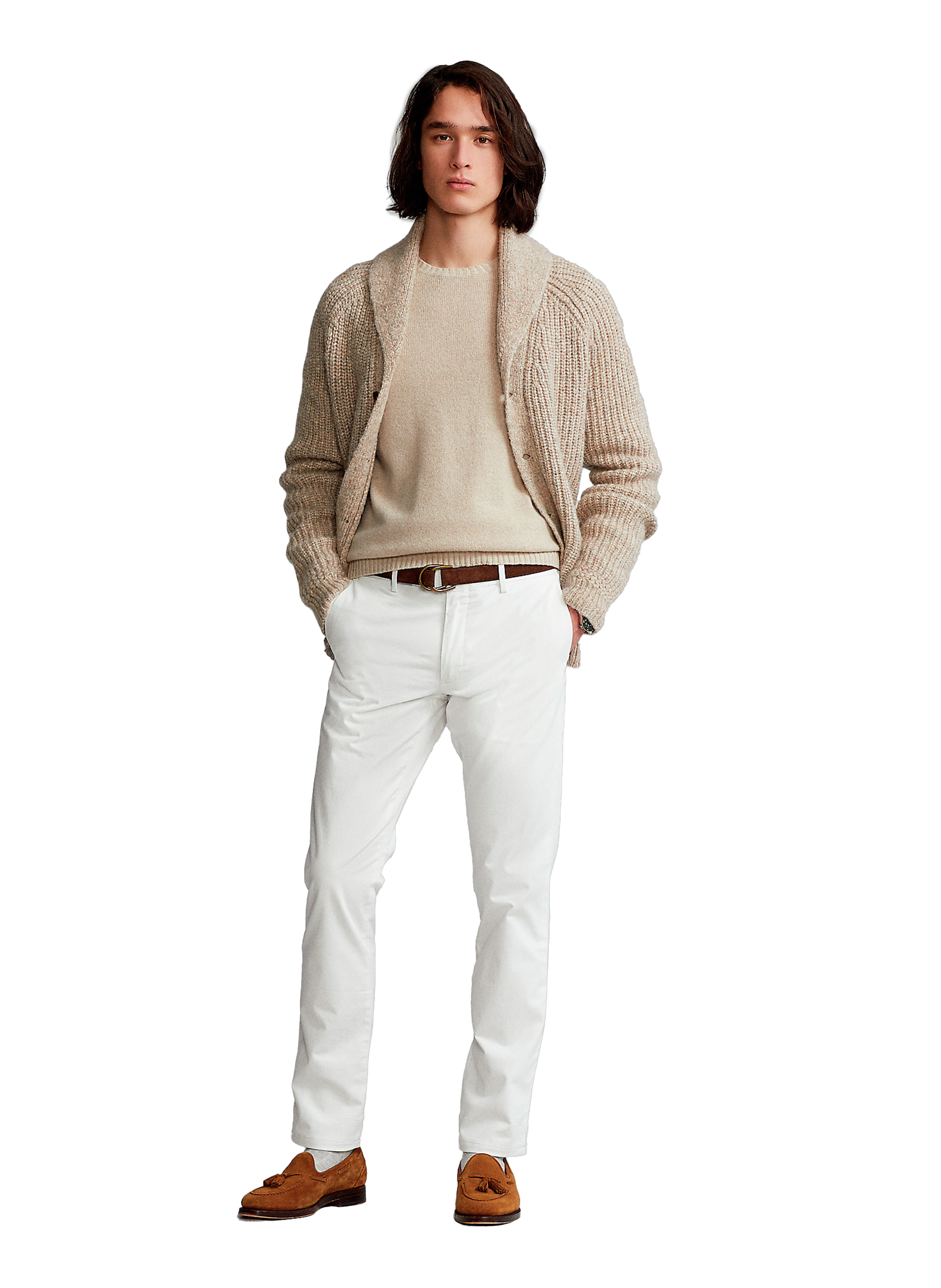 Straight cotton trousers POLO RALPH LAUREN White