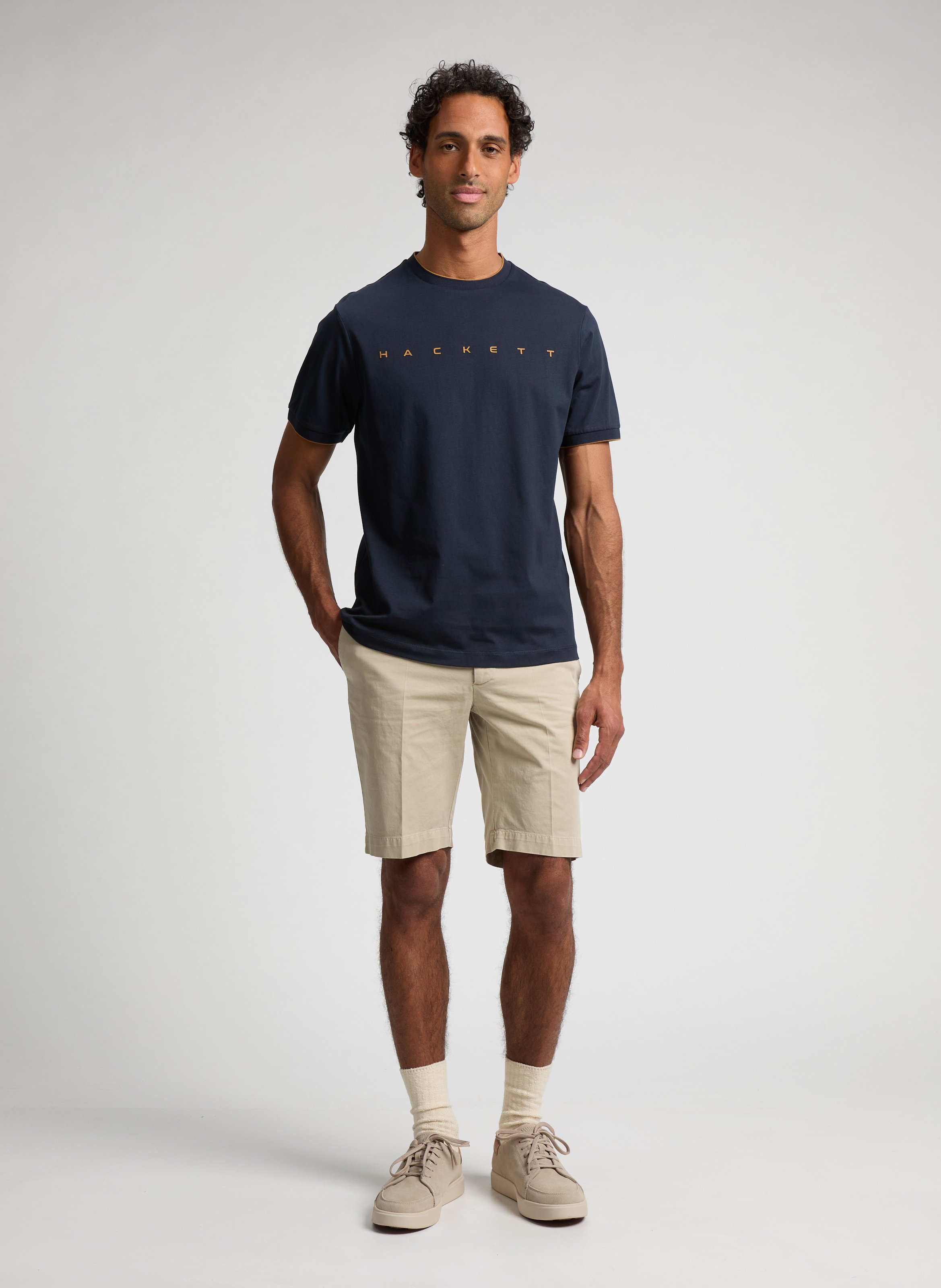 T-shirt en coton  HACKETT Bleu