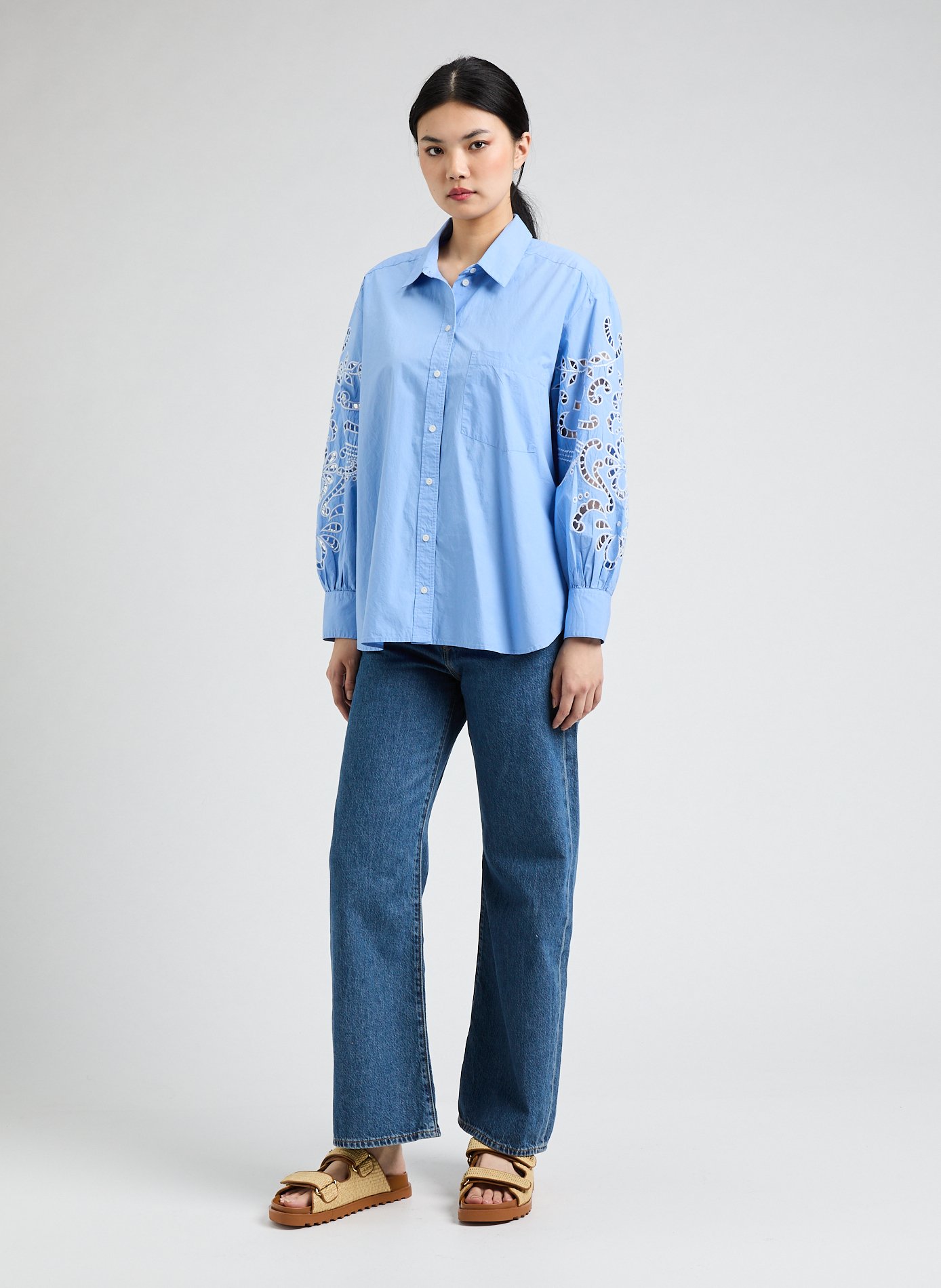 Reynald cotton shirt LOUISE MISHA Blue