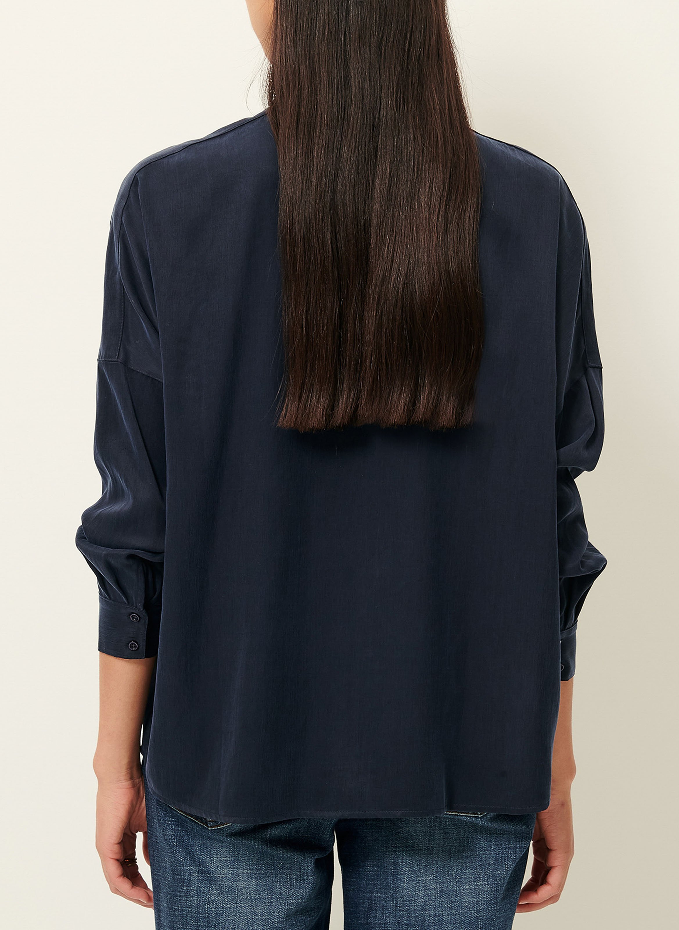 Chemise col classique satinée lady d SESSUN Bleu