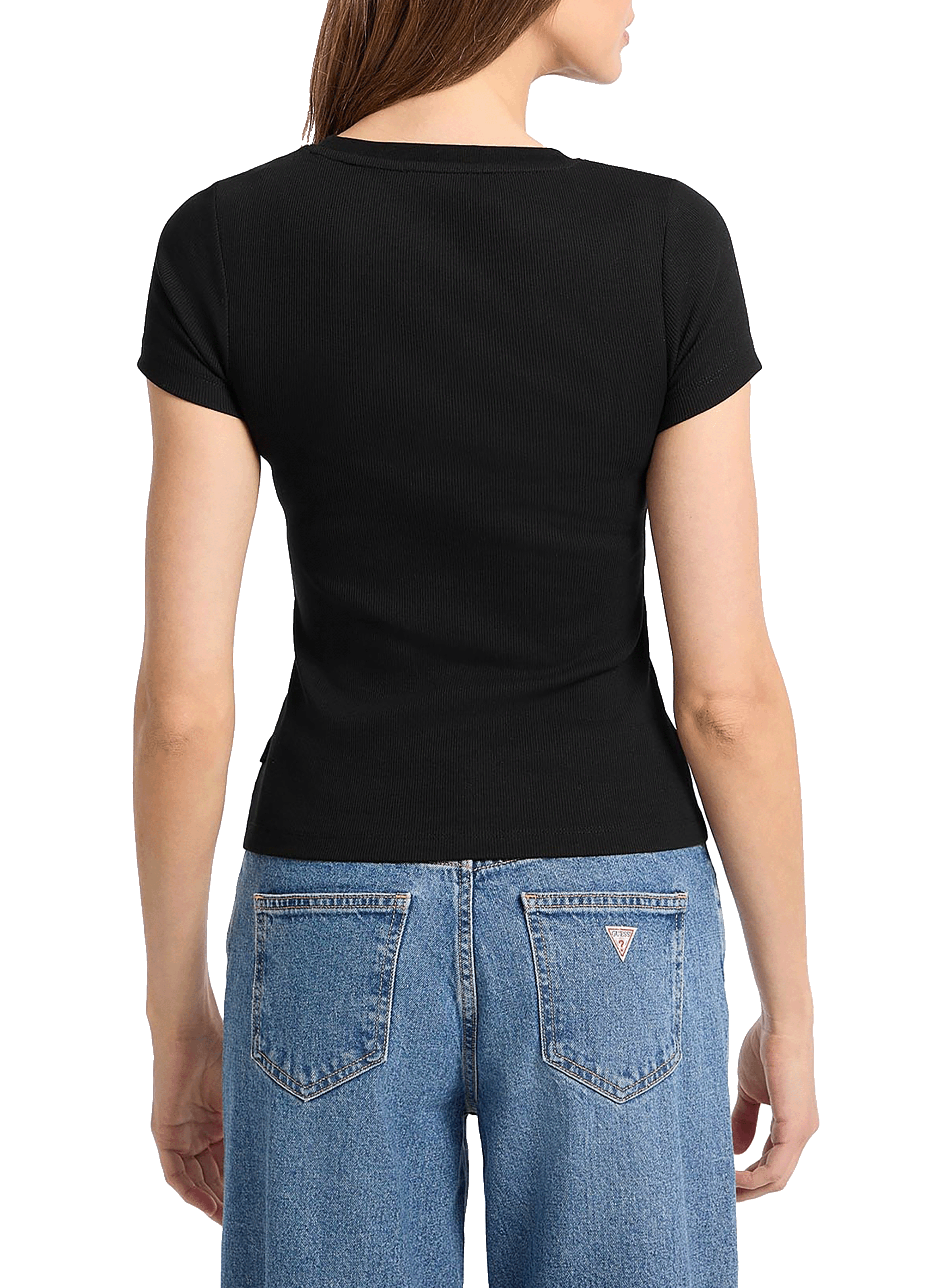 T-shirt en coton GUESS Noir